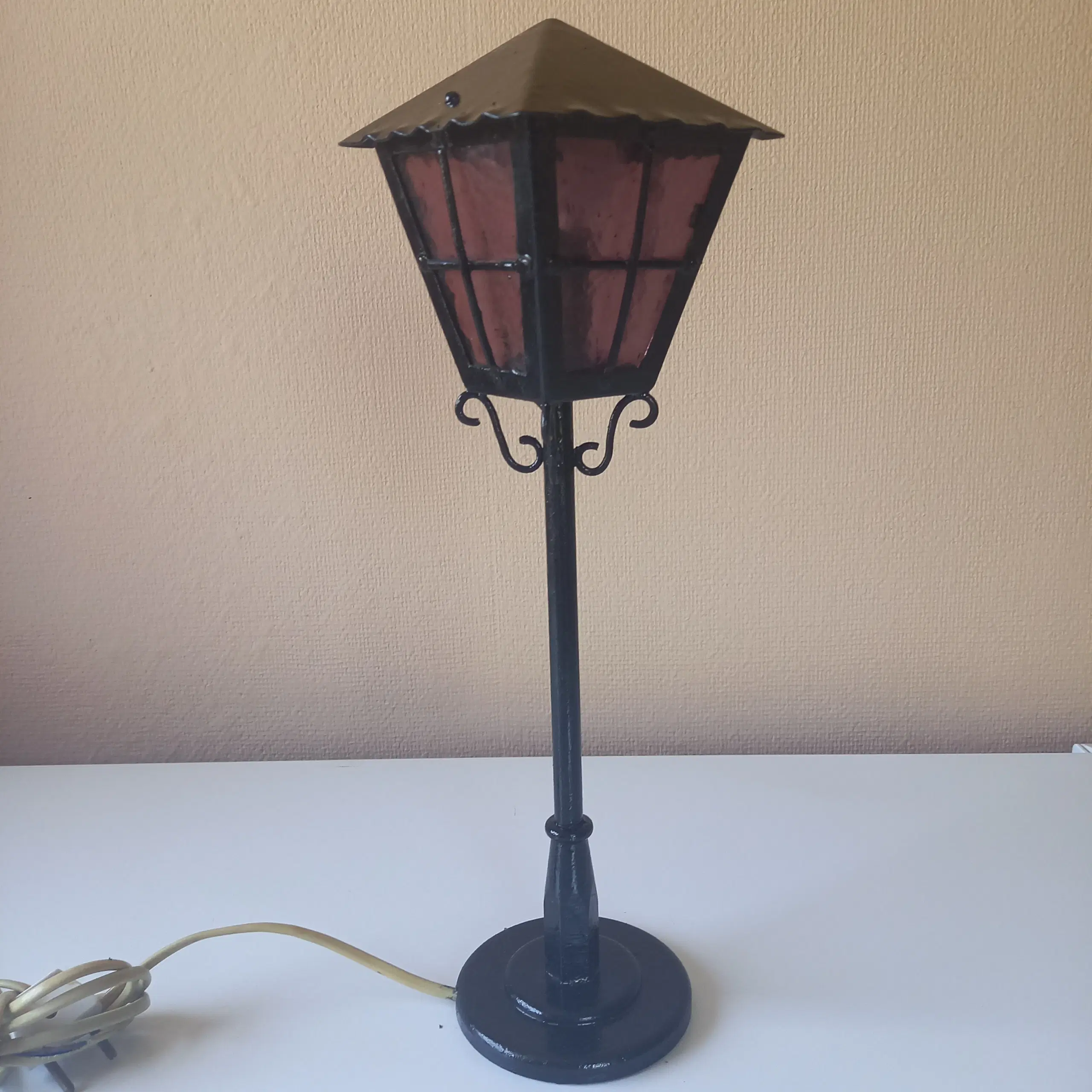 Bordlampe vintage a la gadelygte