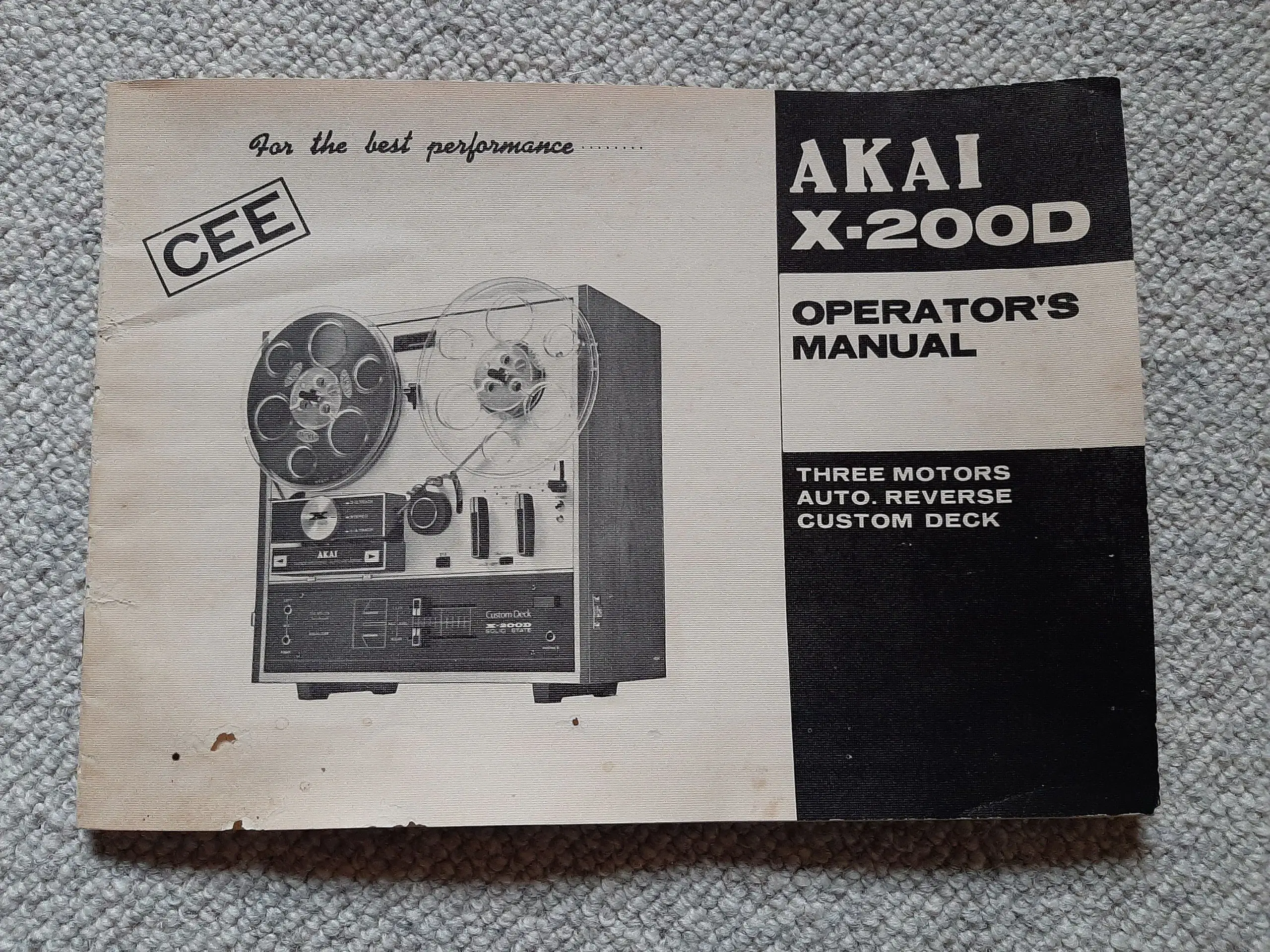 Manual til Akai X-200D