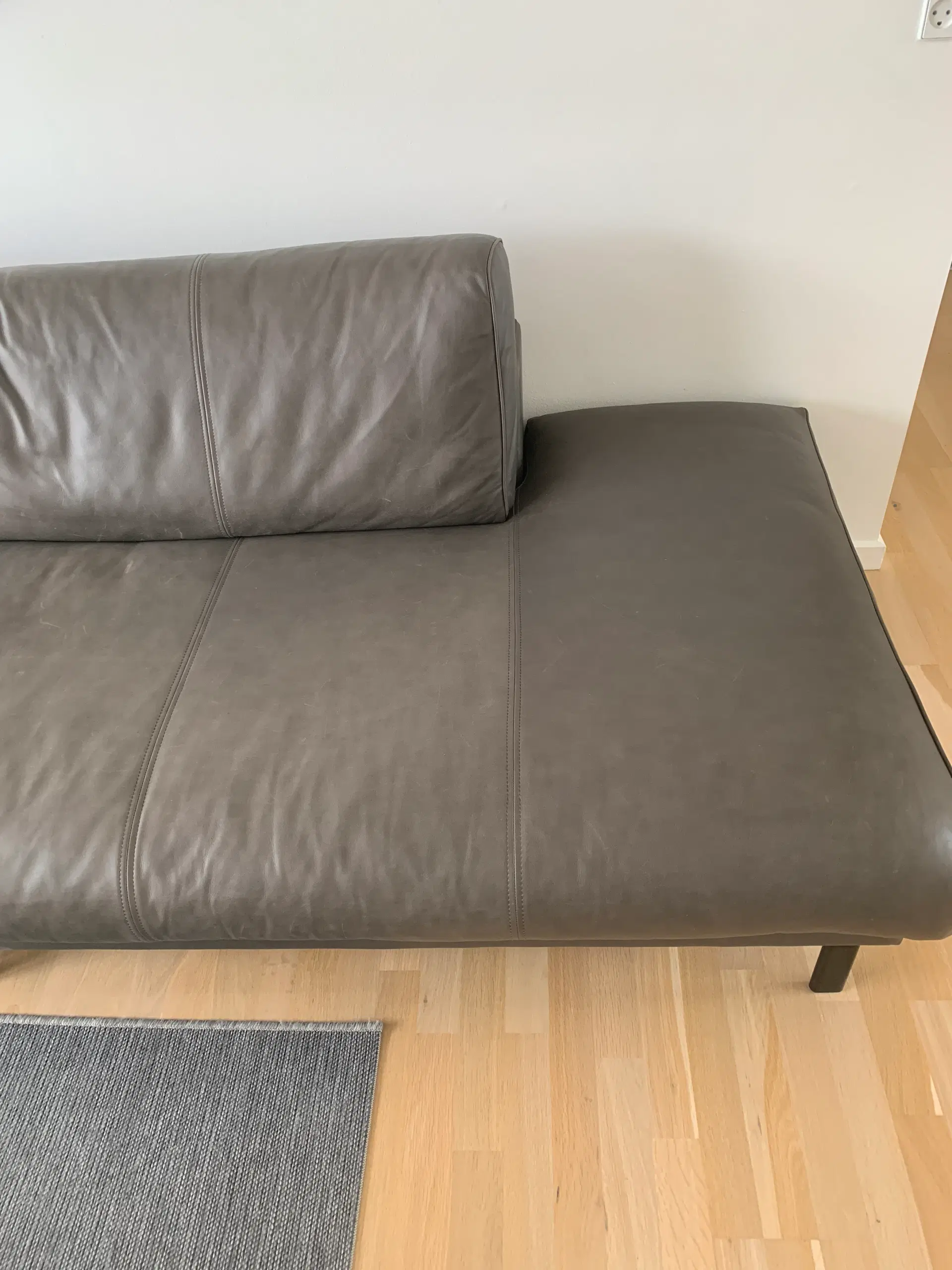 Sofa 5 pers Læder