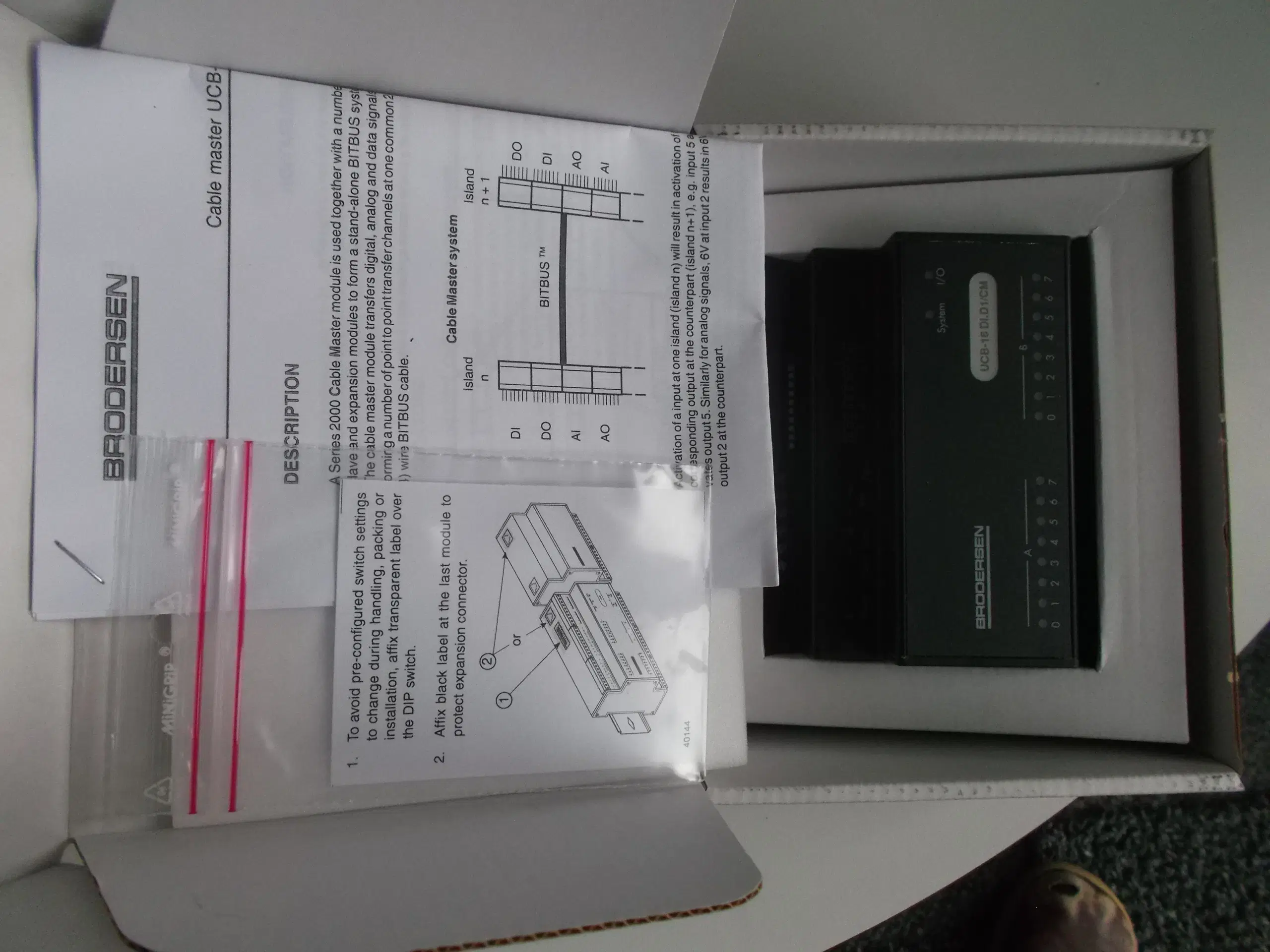 Brodersen Controls Bitbus Cable Master modul 16DI