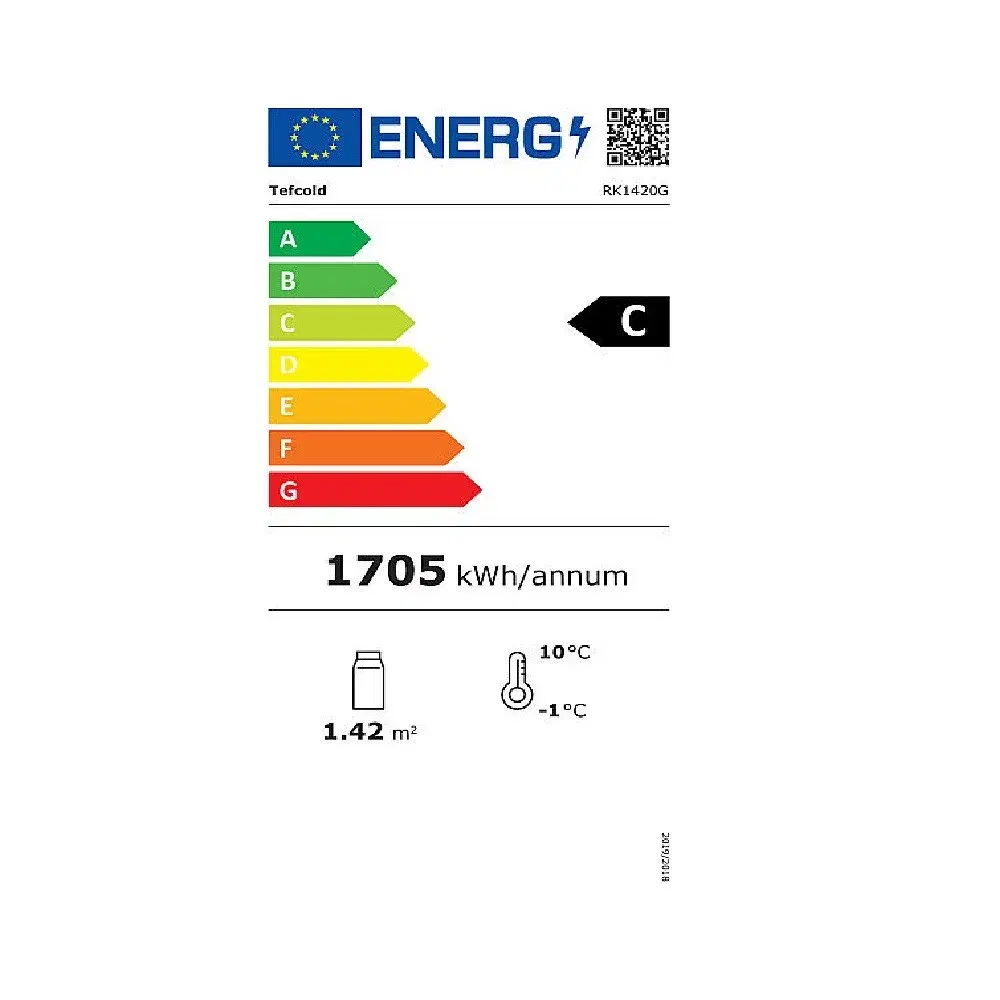 Rustfri køleskab GN2/1 – 1325 l – 208 kg