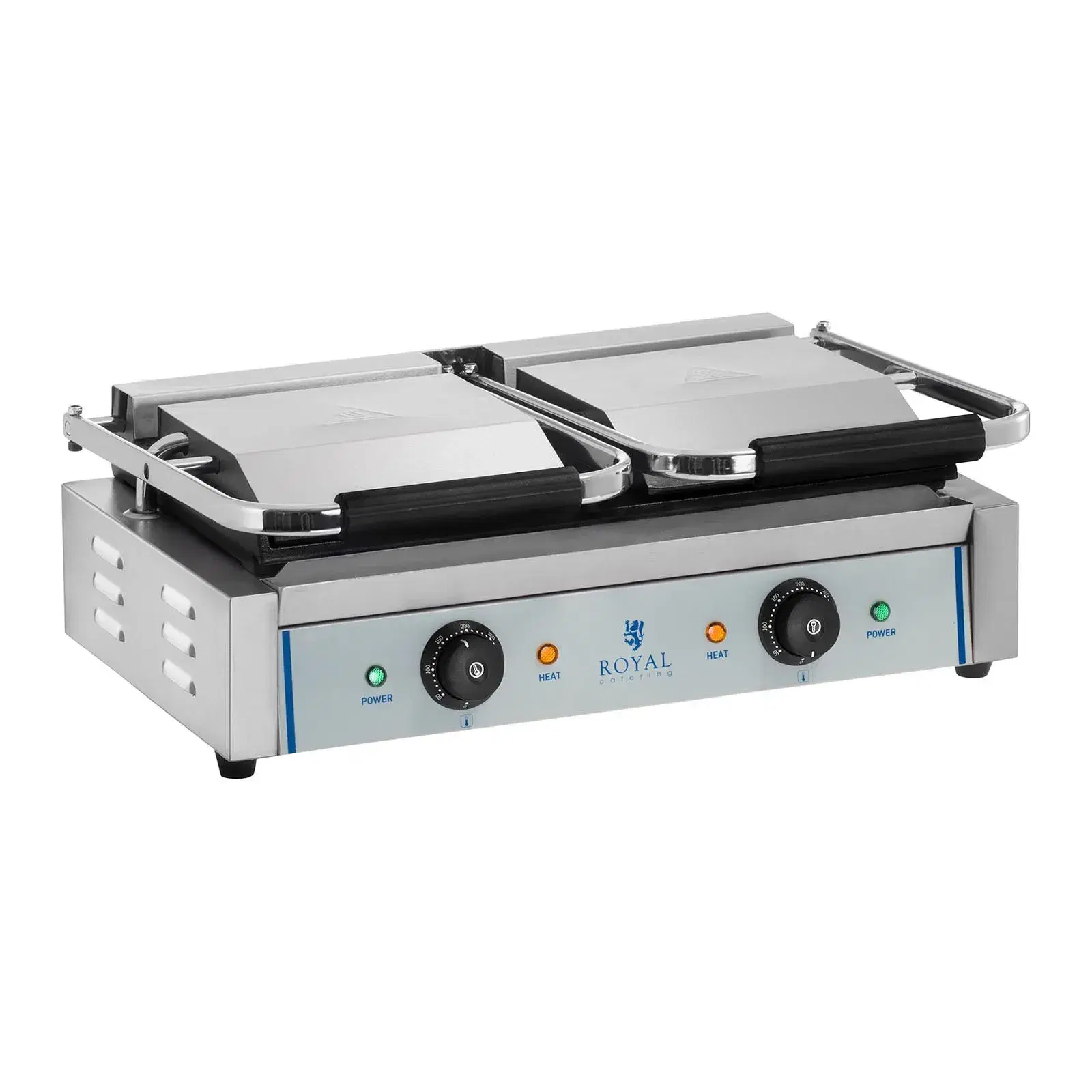 Dobbelt kontaktgrill – glat – 2 x 1800 W