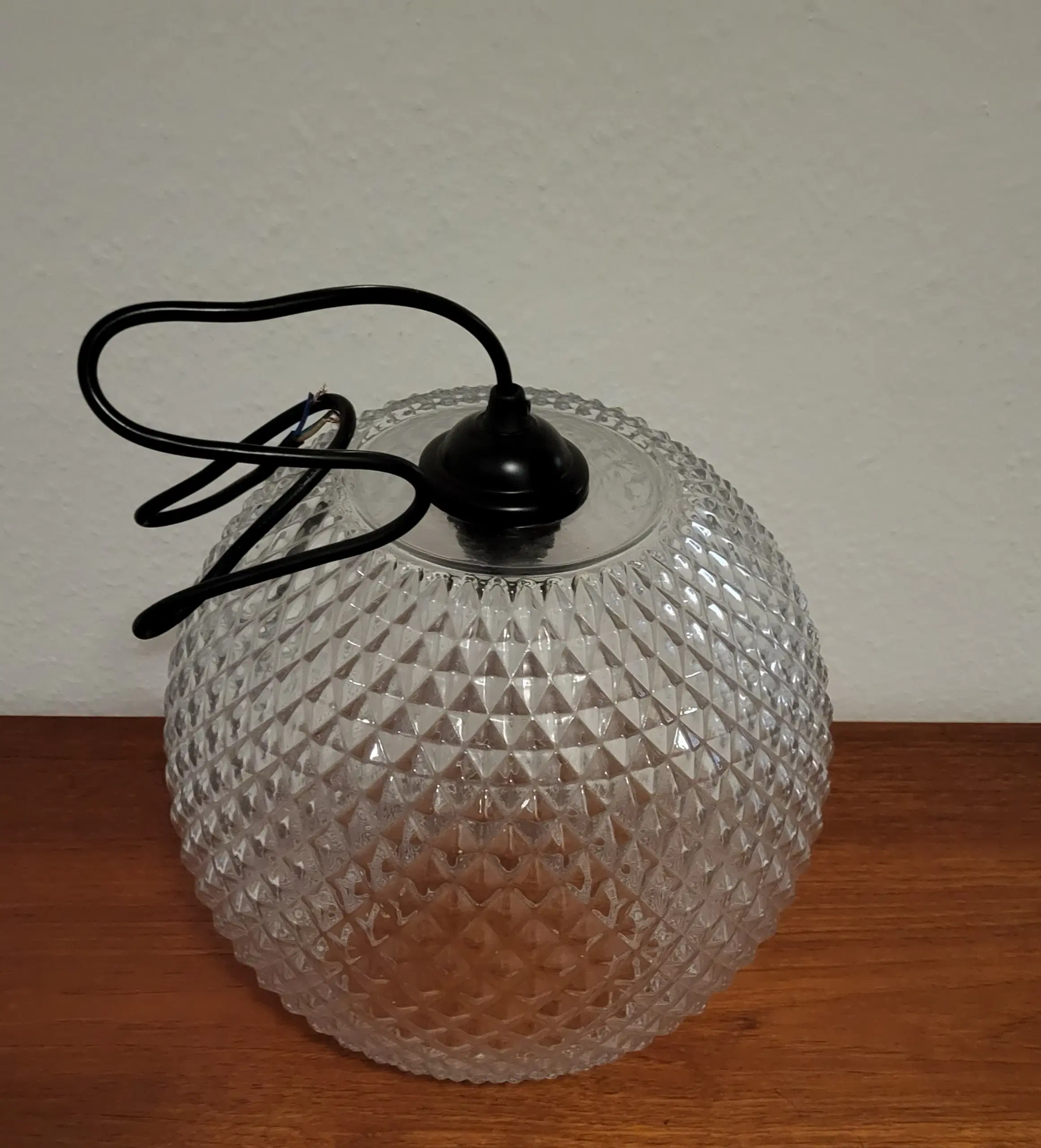 Glaskugle lampe