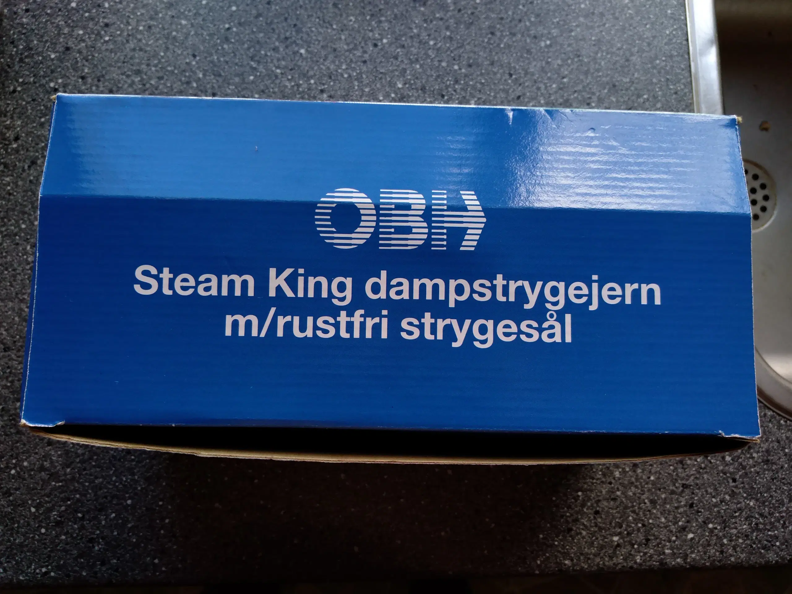 OBH Dampstrygejern m/rustfri strygestål