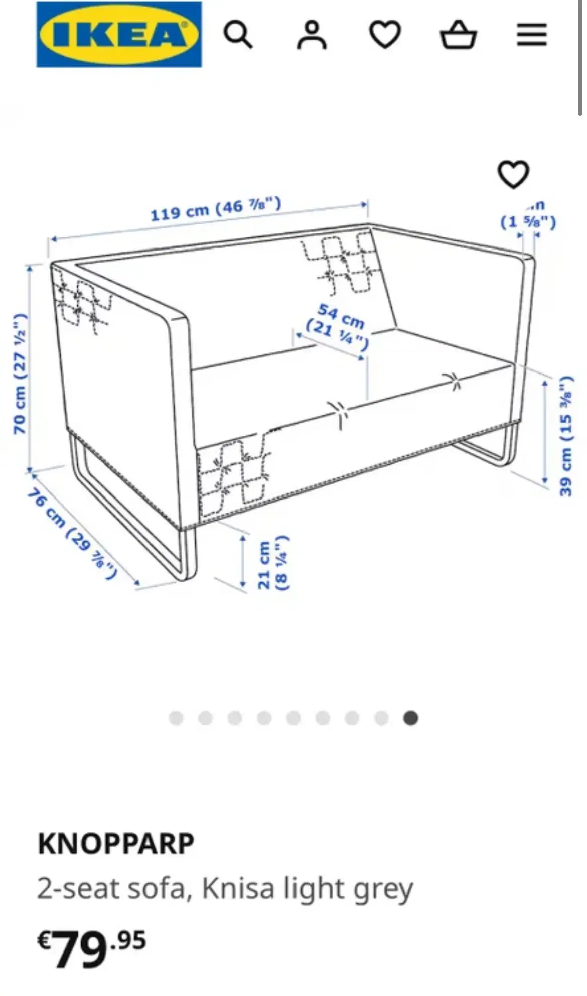 Knopparp sofa