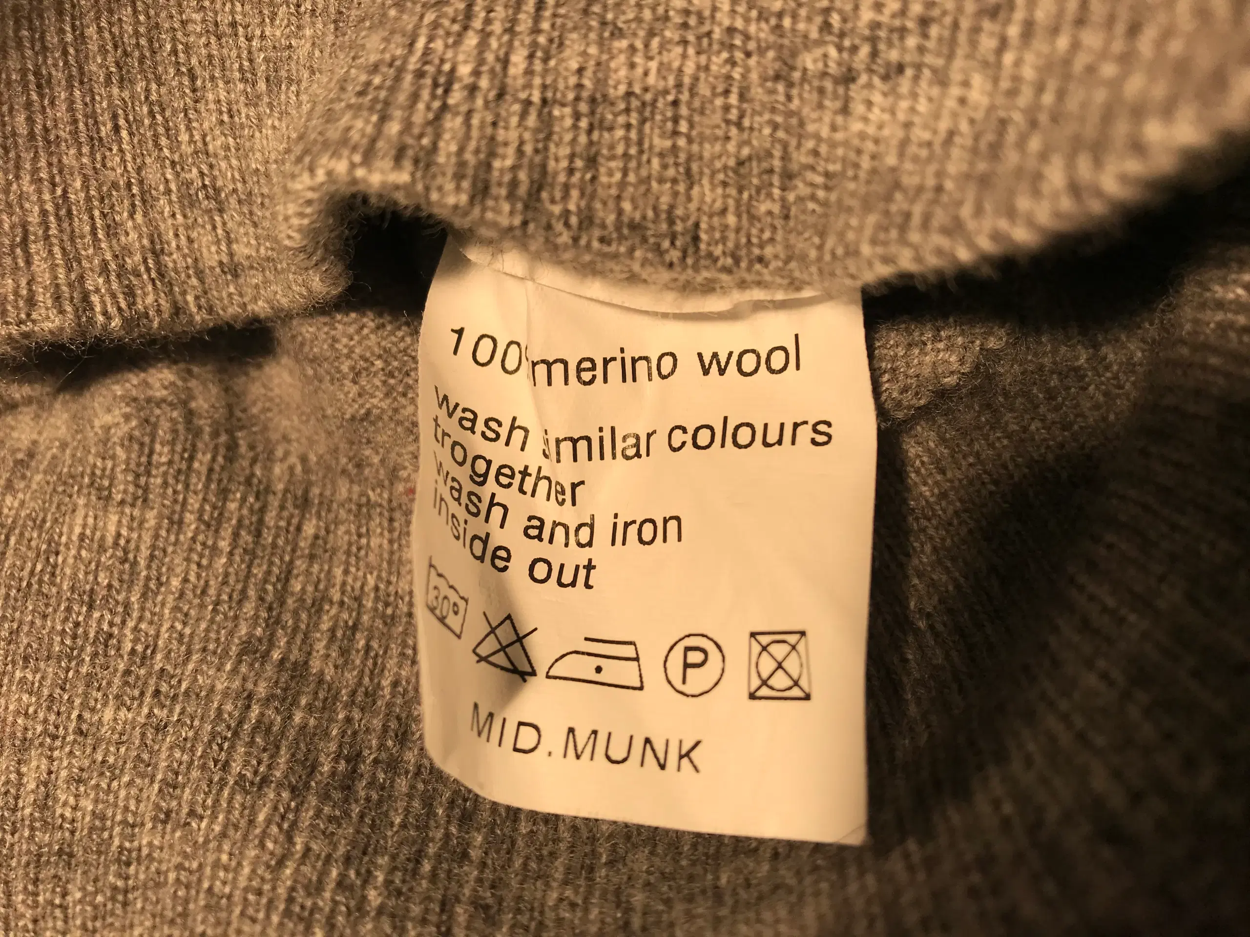 Merinould Sweater Til Mænd, str. M