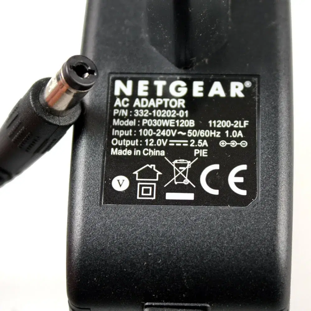 NETGEAR P030WE120B strømforsyning 12V= 25A