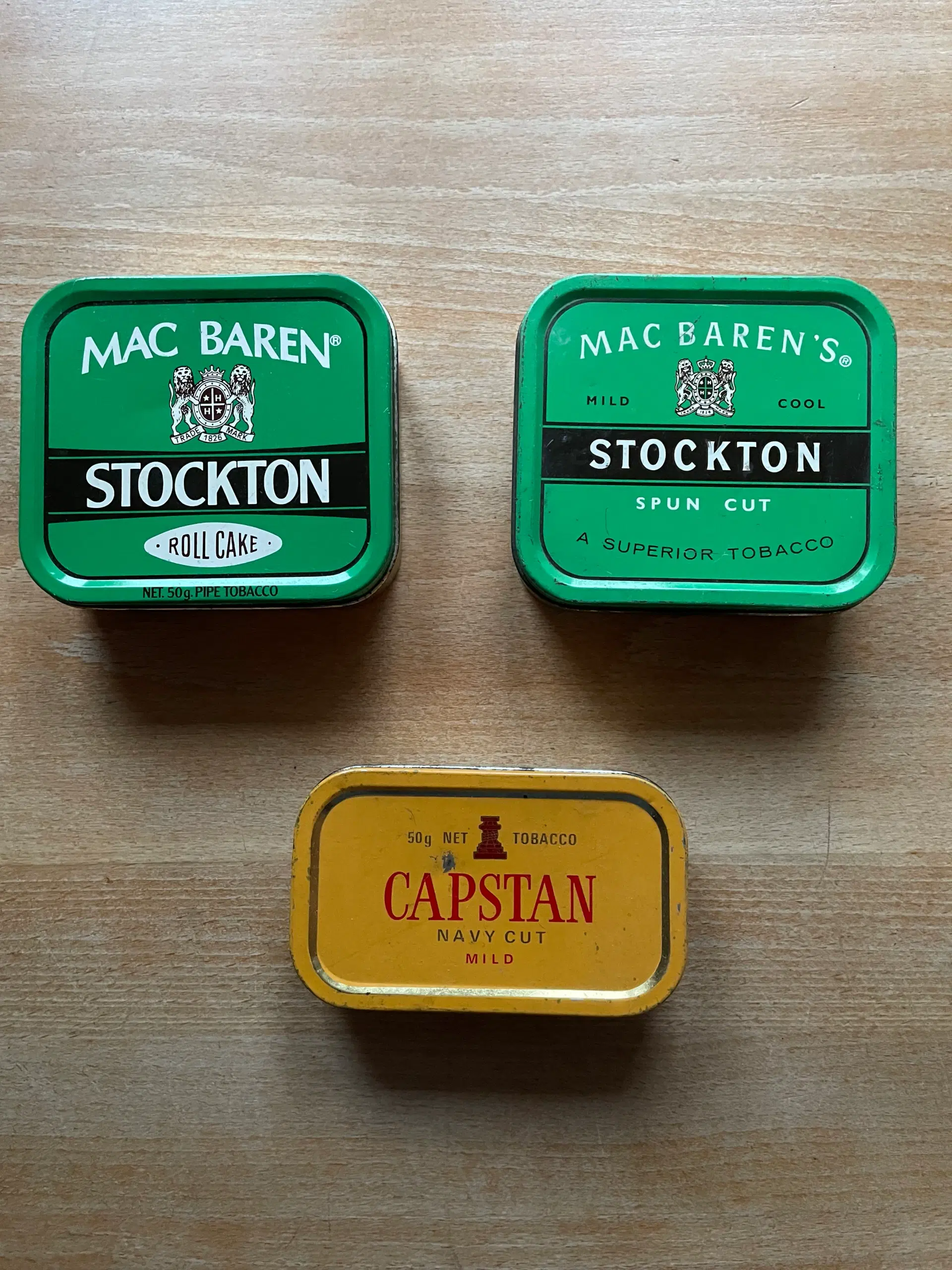 Tobaksdåser Mac Baren Stockton Capstan