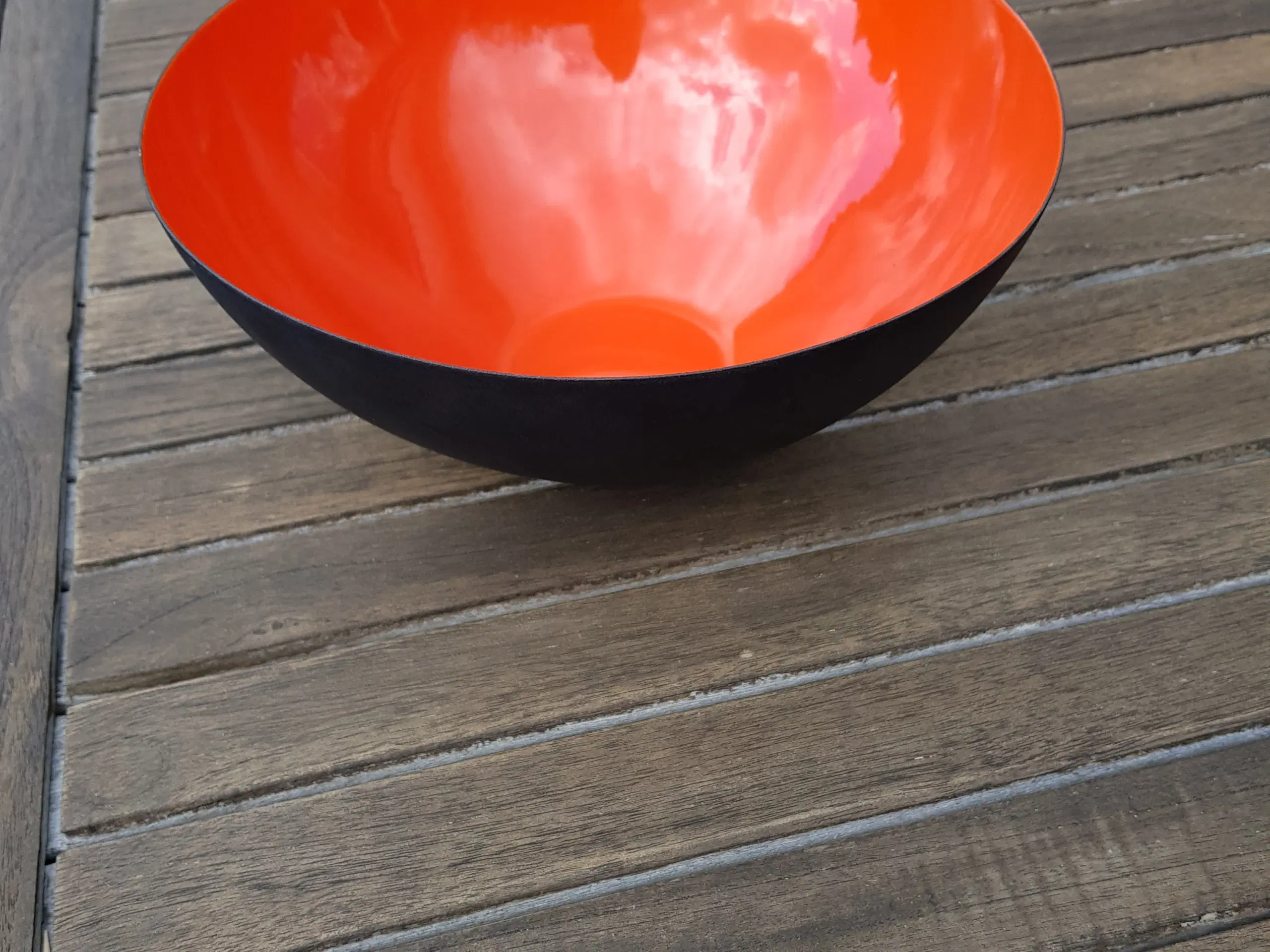 Krenit skål. 25 cm. Orange