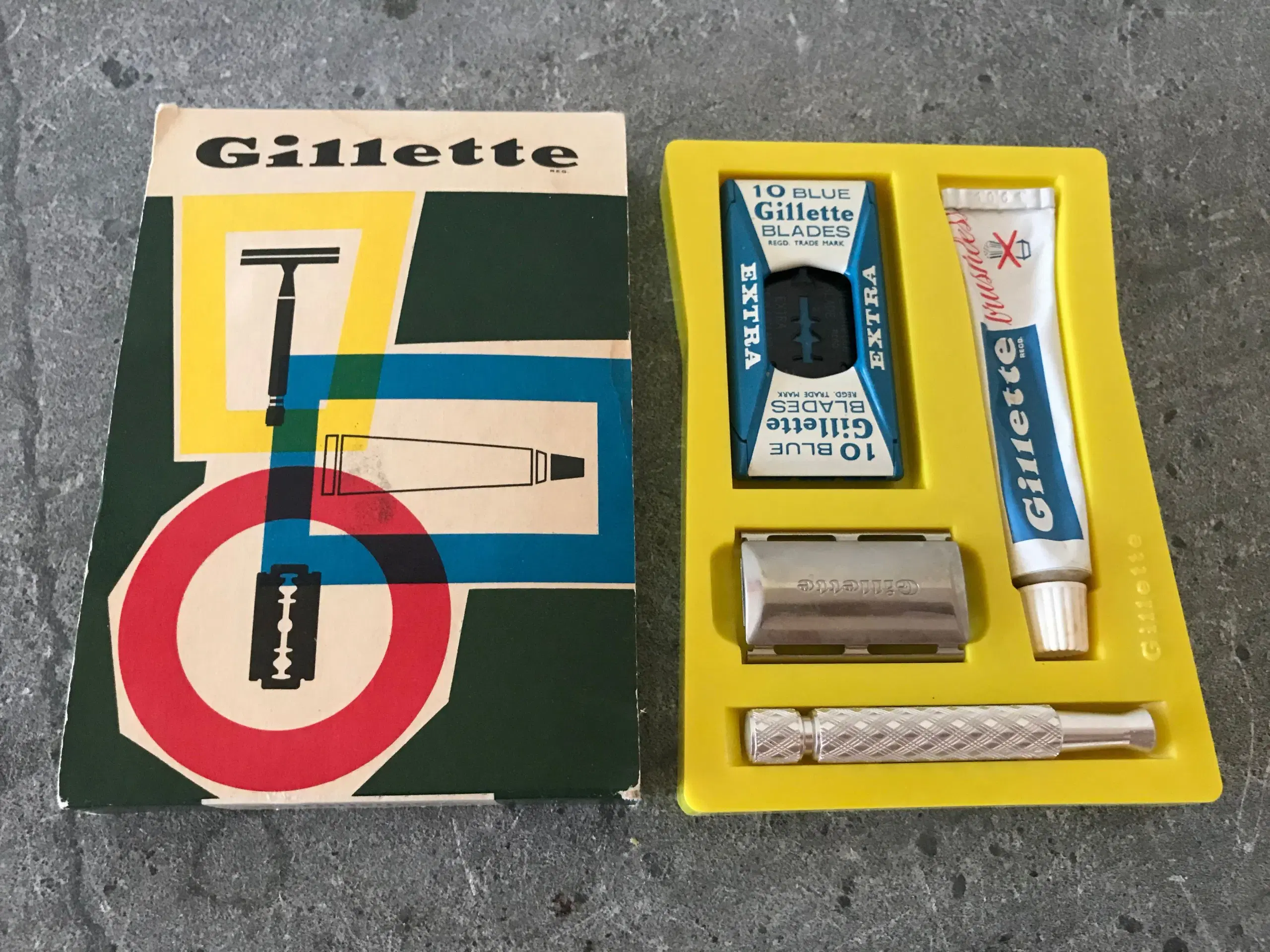 Gilette' barbersæt (vintage)