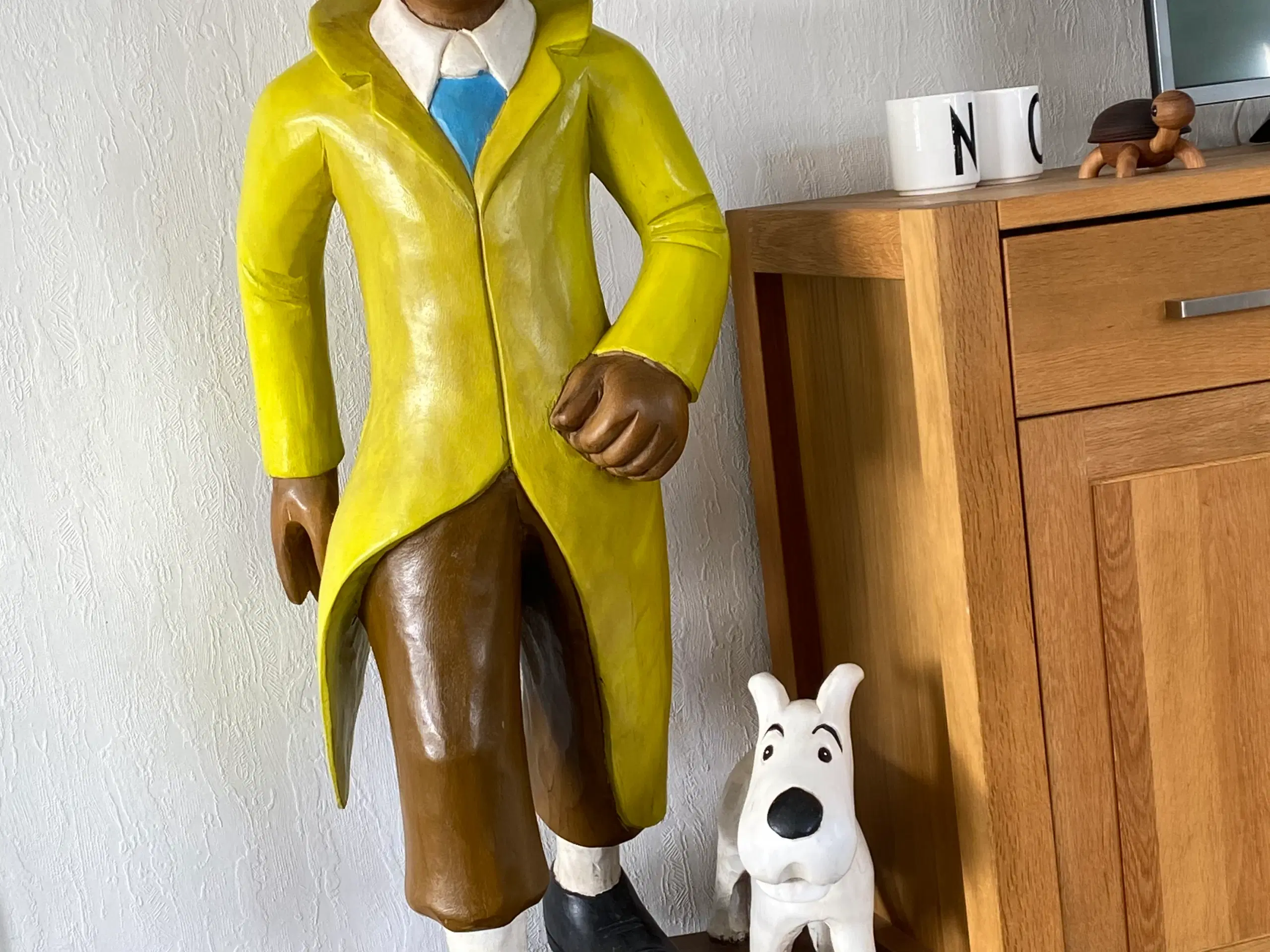 Stor Tintin træfigur