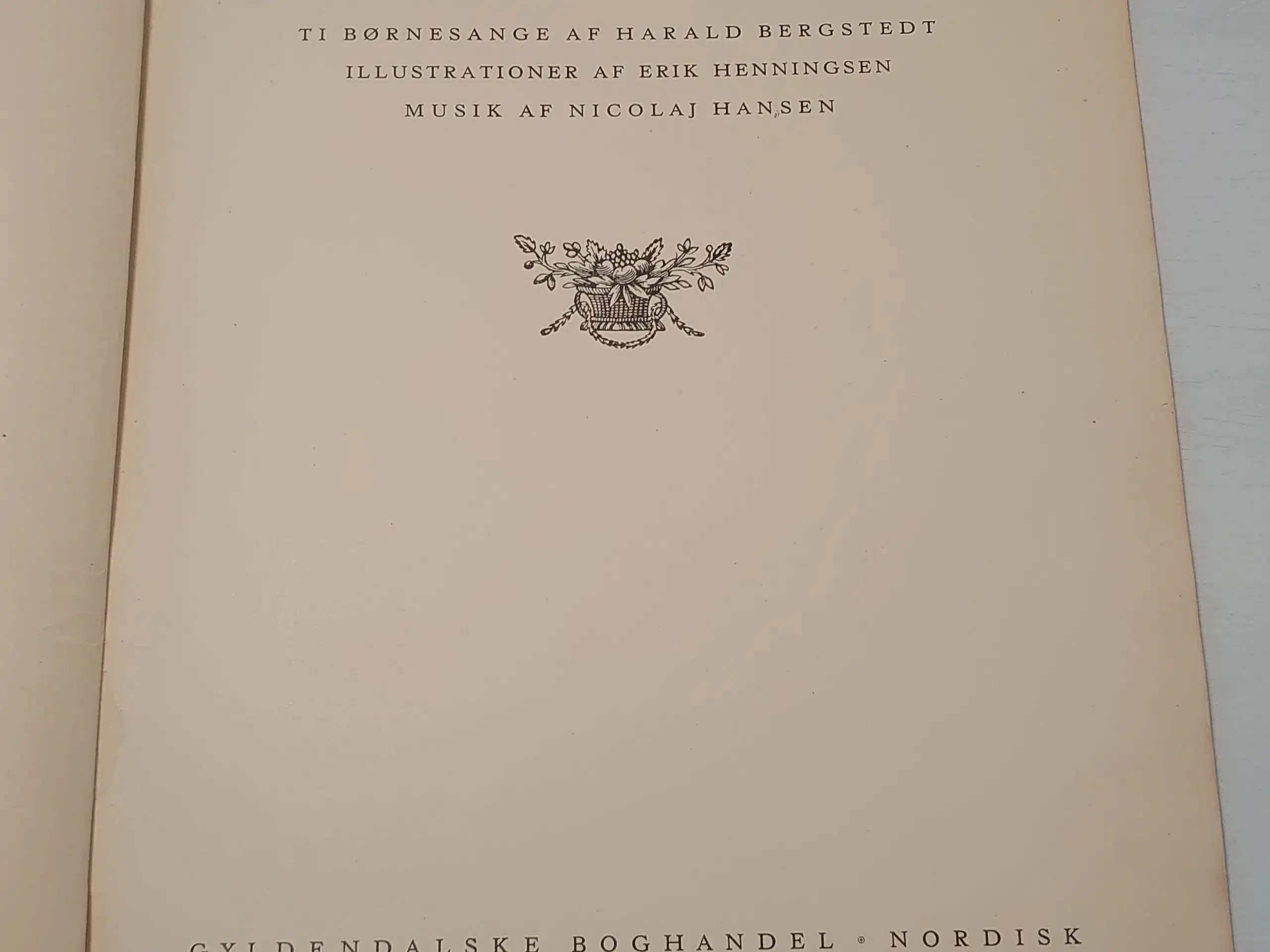 Harald Bergstedt: Onkel spiller Gyldendalske1921