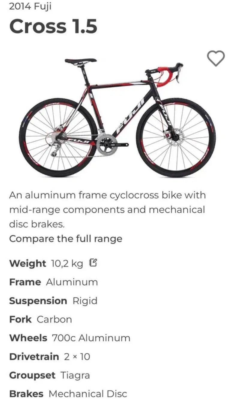 Fuji Cross 15 2014 cykel