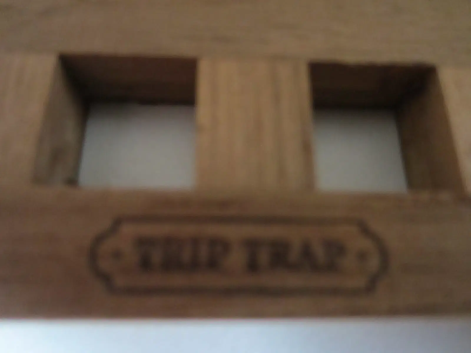 Trip Trap teak træs Coastere FIONIA glasbrikholder