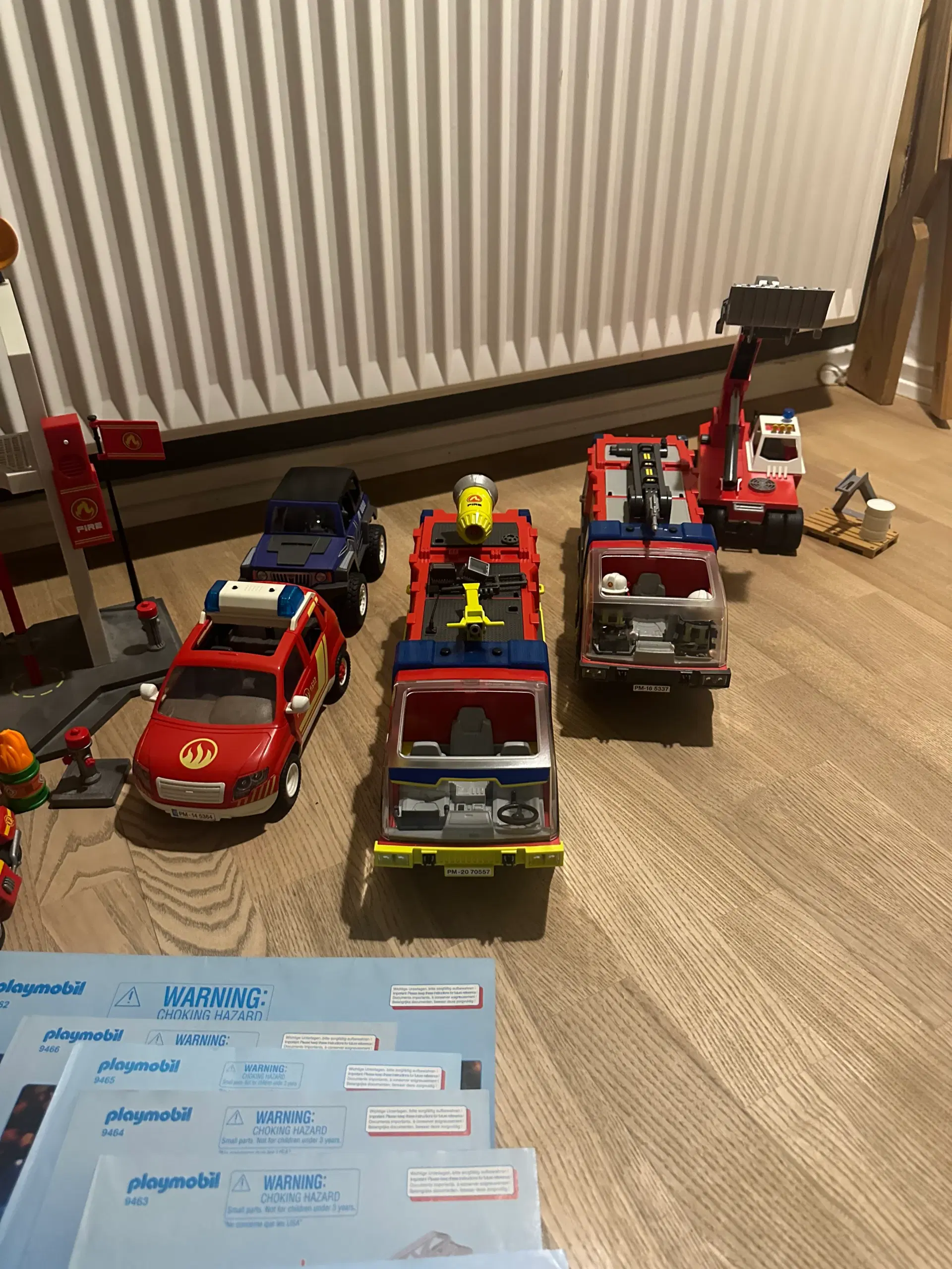 Stor Playmobil brand og redning pakke