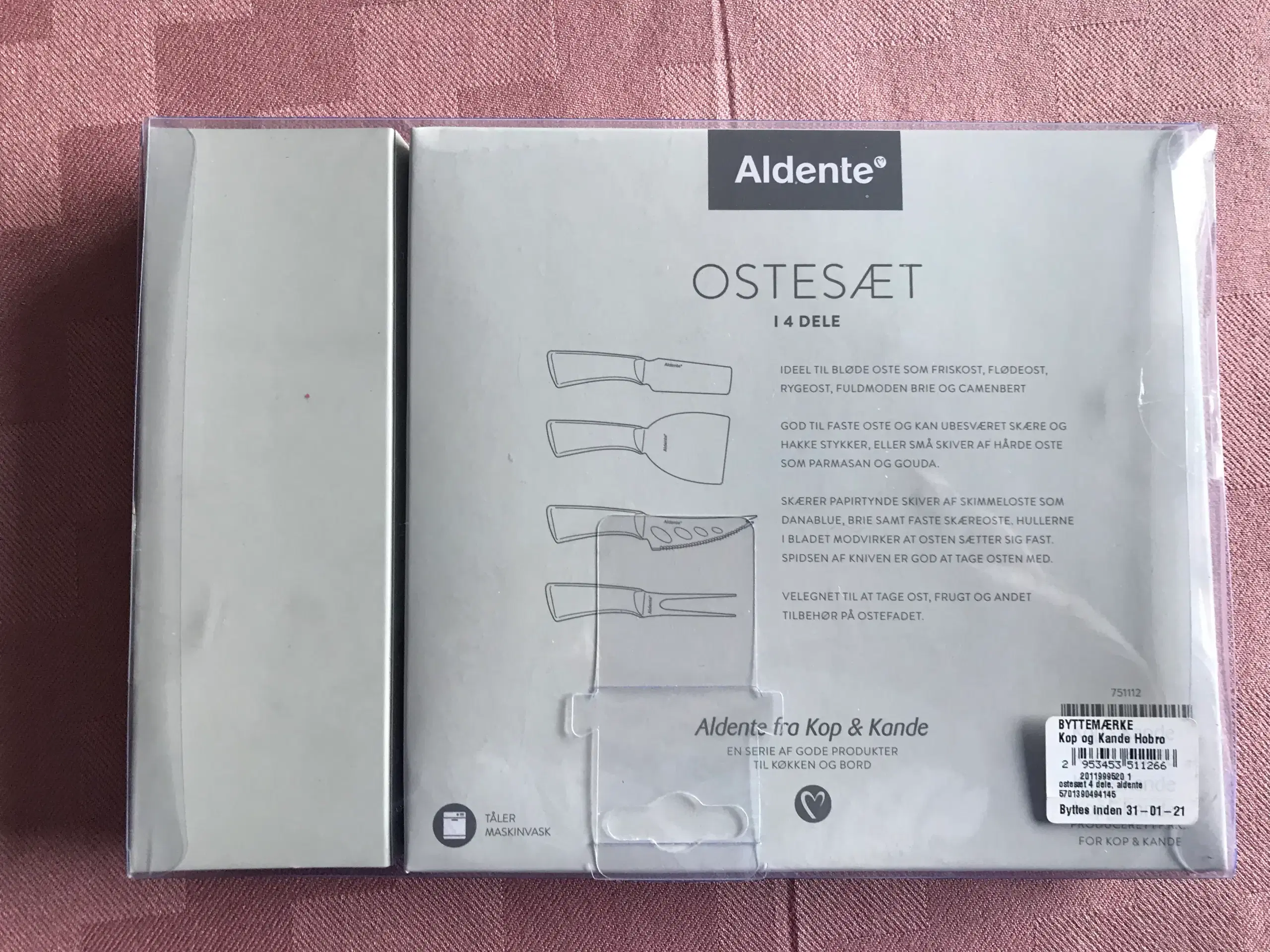 Ostesæt i 4 dele  -  Aldente  -  Rustfrit stål