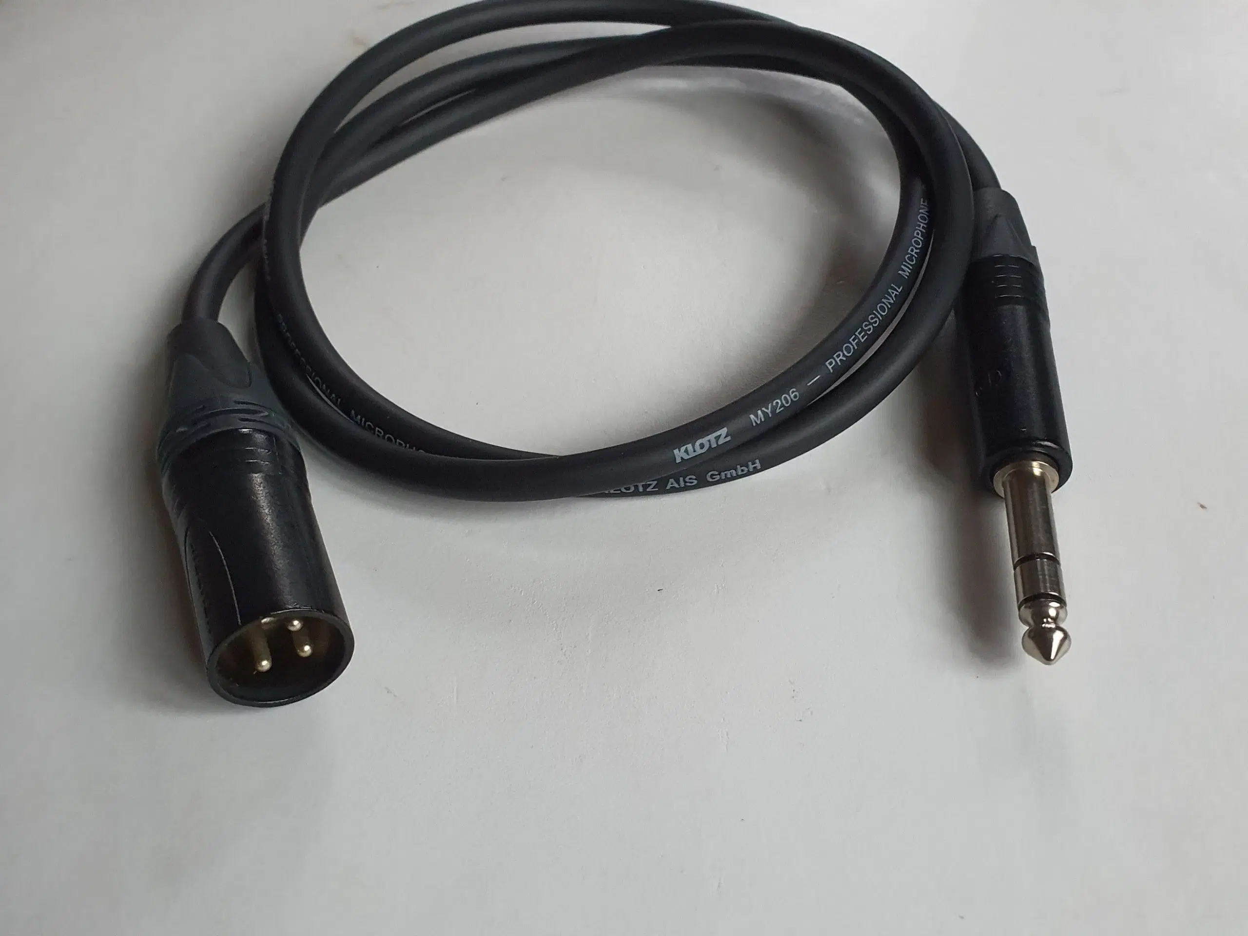 Mikrofonkabel 1 m XLR m - Jack stereo KLOTZ PRO