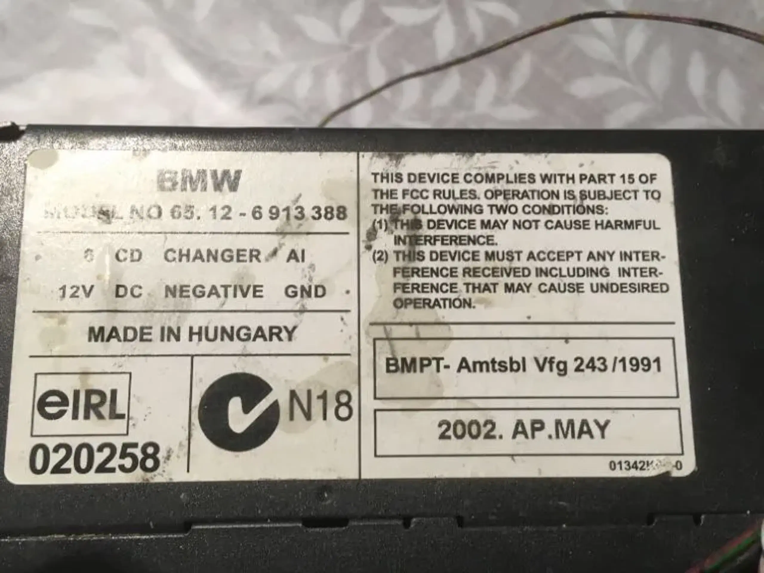 BMW CD changer