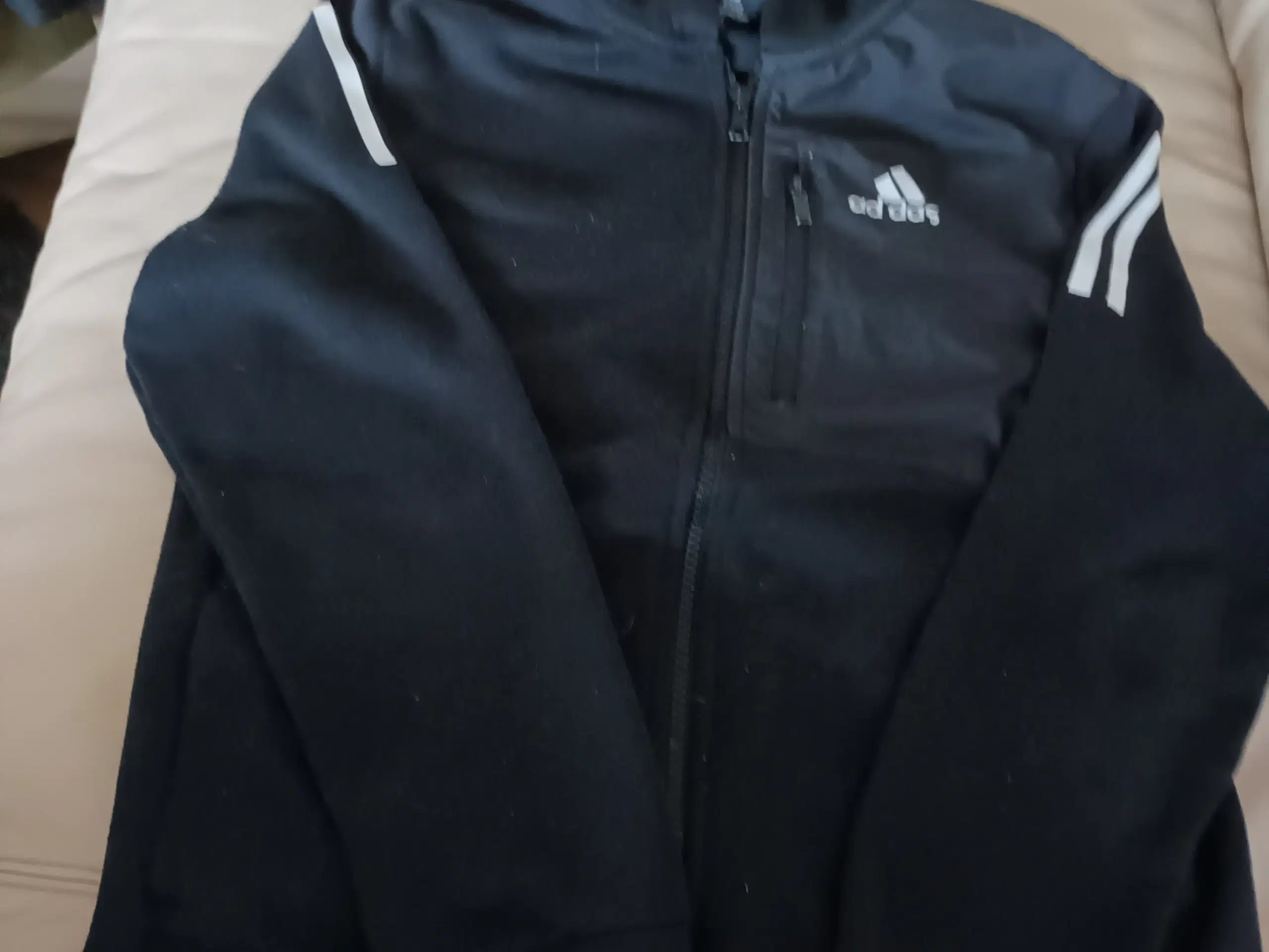 ADIDAS HÆTTEBLUSE STR 158 12-13 ÅR BOMULD