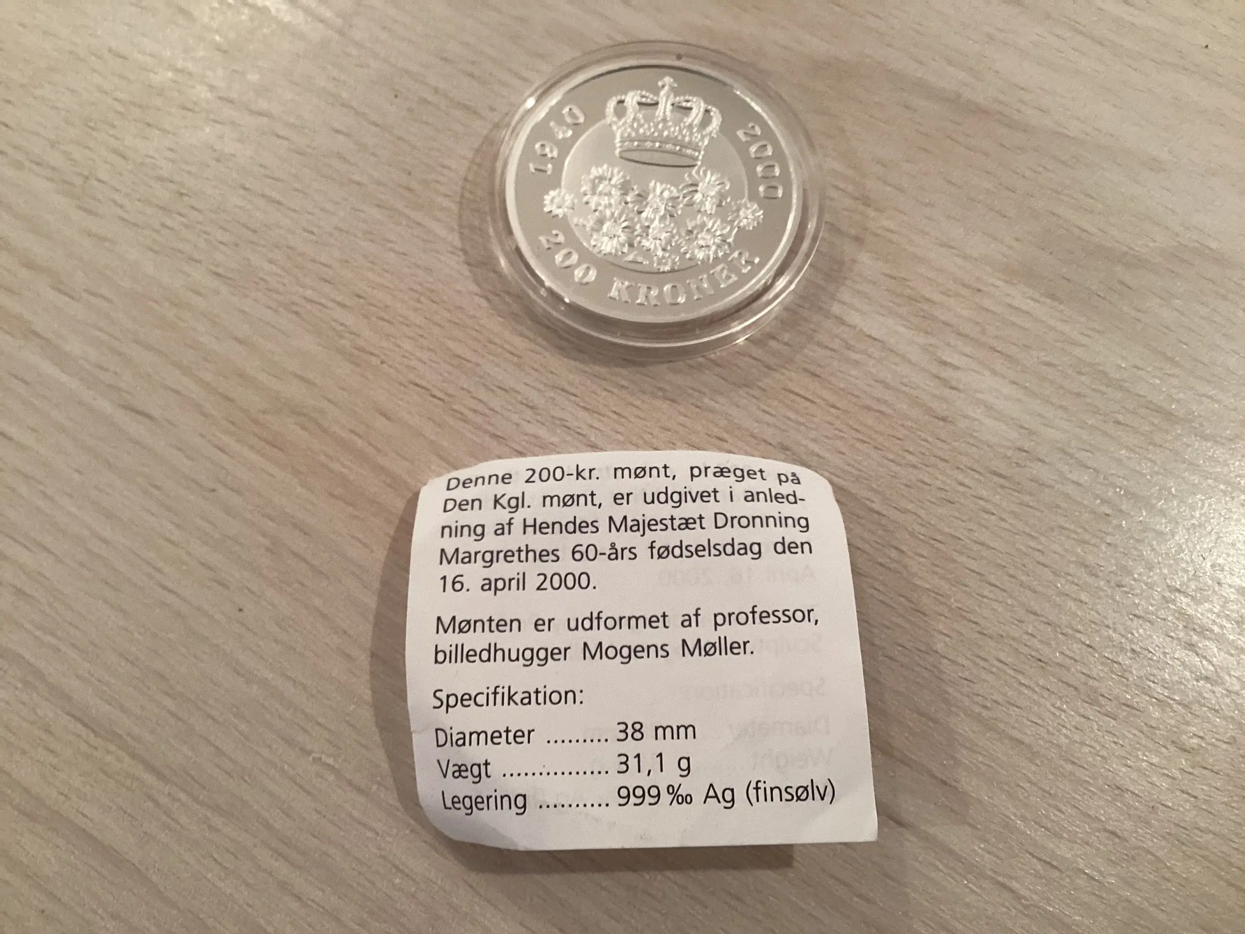 200 kroners erindringssølvmønter 19952000