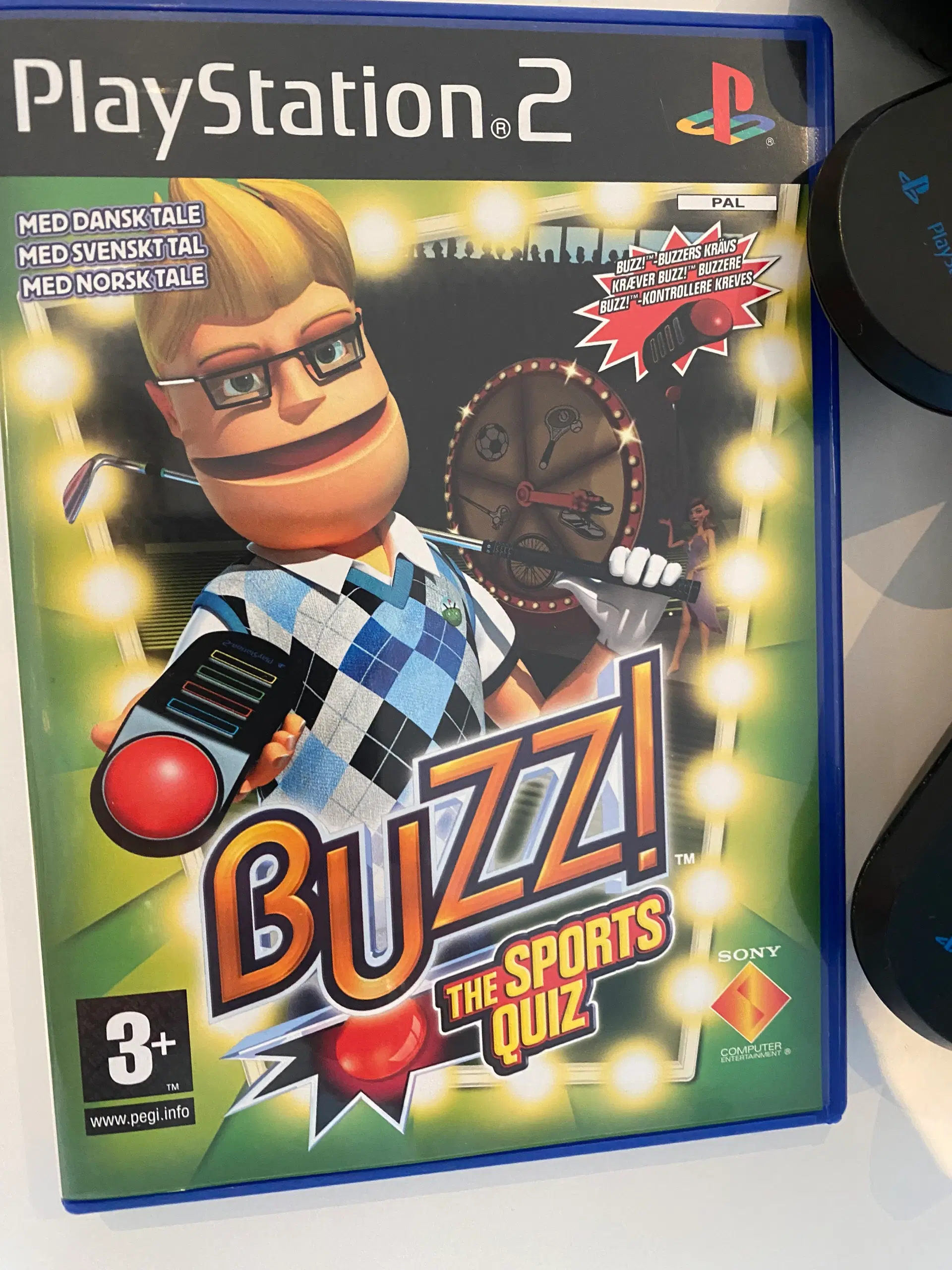 Buzz sports spil og controller - Playstation 2