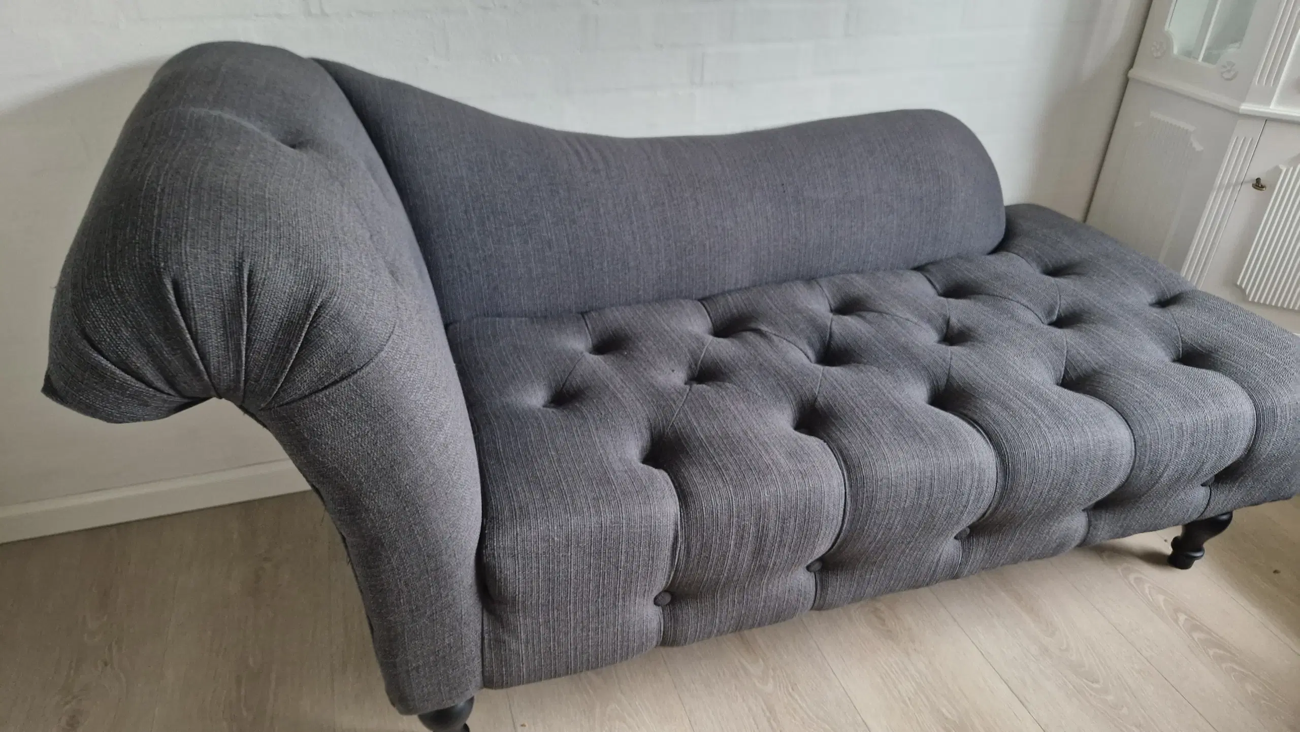 Chaiselong sofa 2 persons Mørke grå