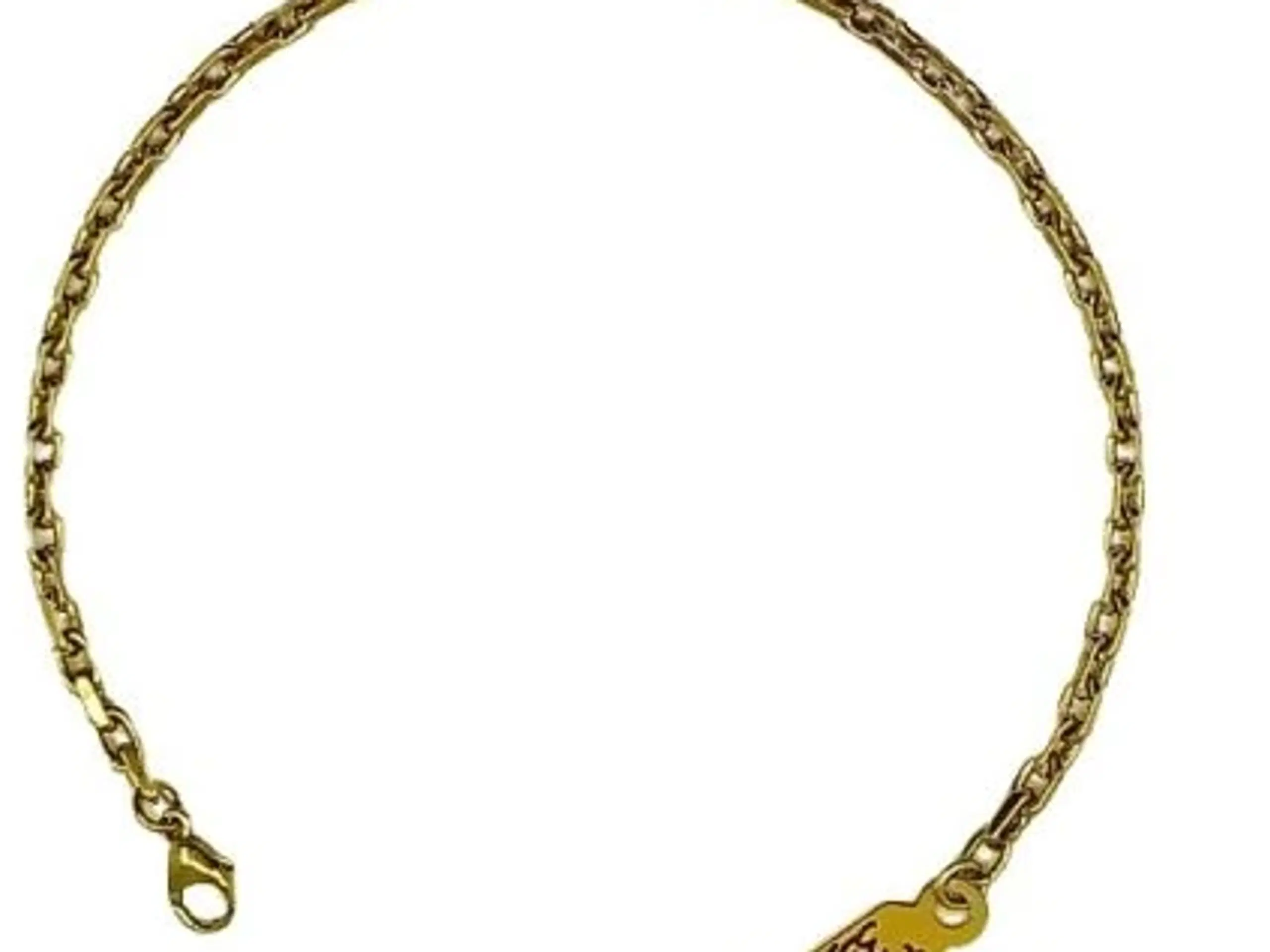 Armbånd Anker facet 8kt Guld