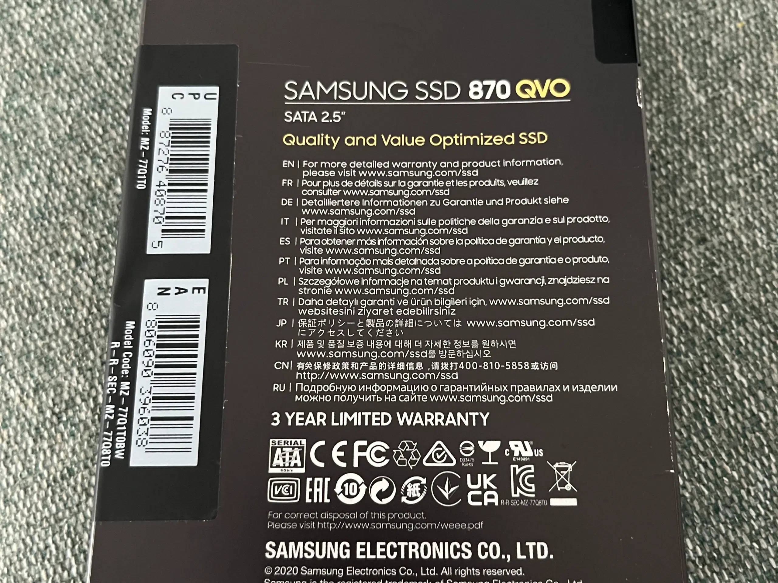 Samsung 1 TB ssd