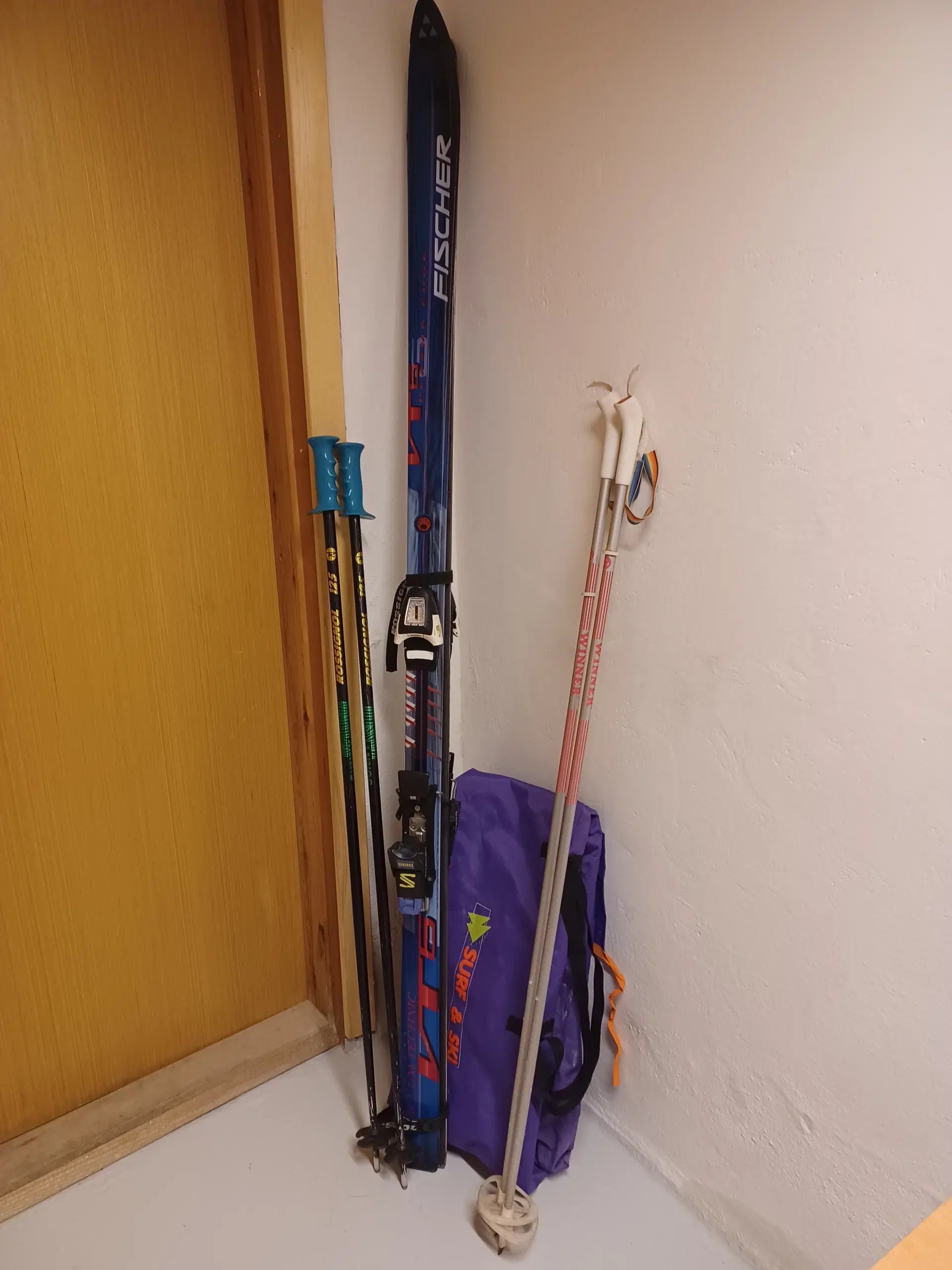 Alpinski Fischer VT6 190 cm med stave + taske