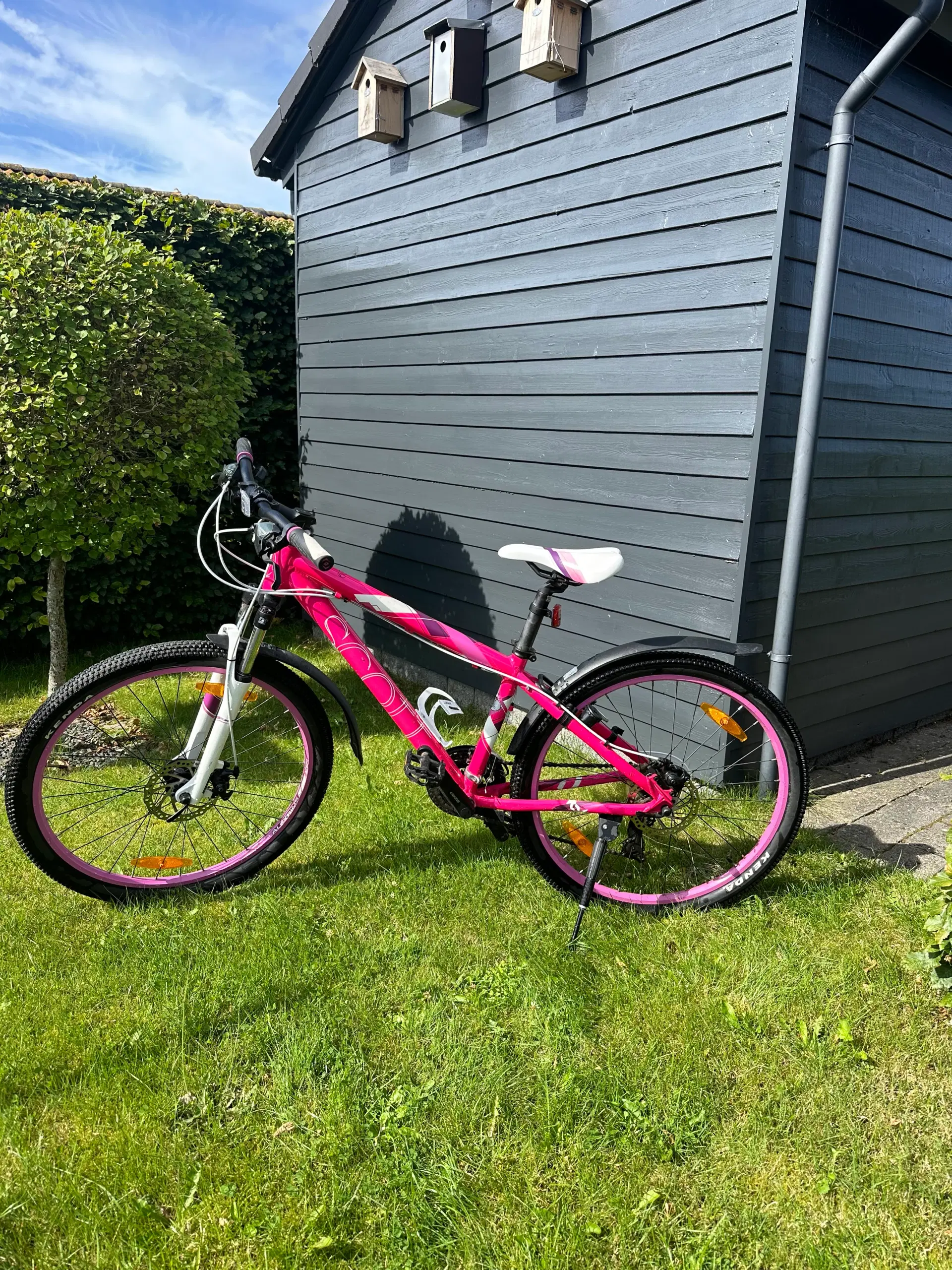 Flot lyserød Mountainbike