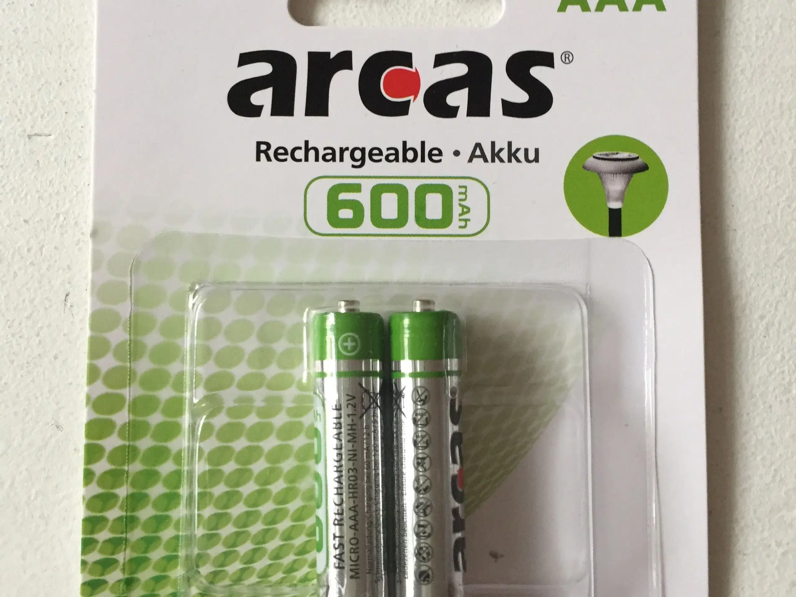 Genopladelige batterier Arcas AAA