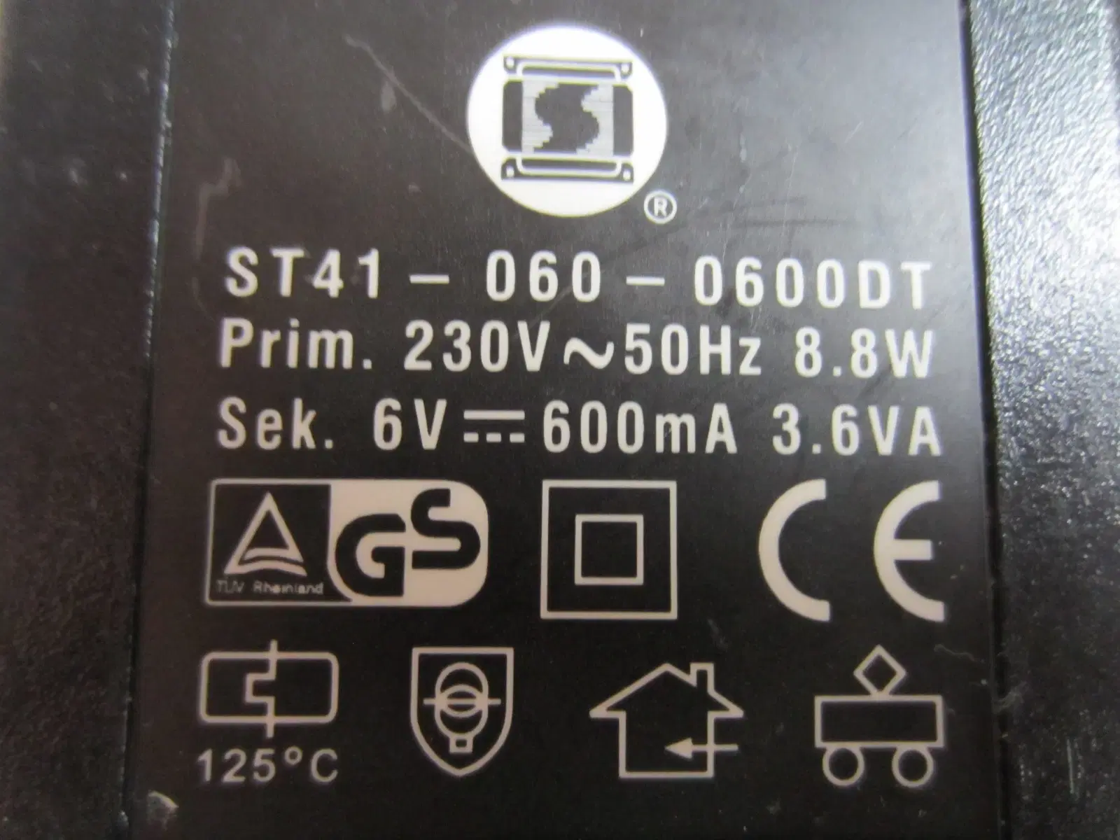 Strømforsyning DC Adapter ST41-060-0600DT 6V 600mA