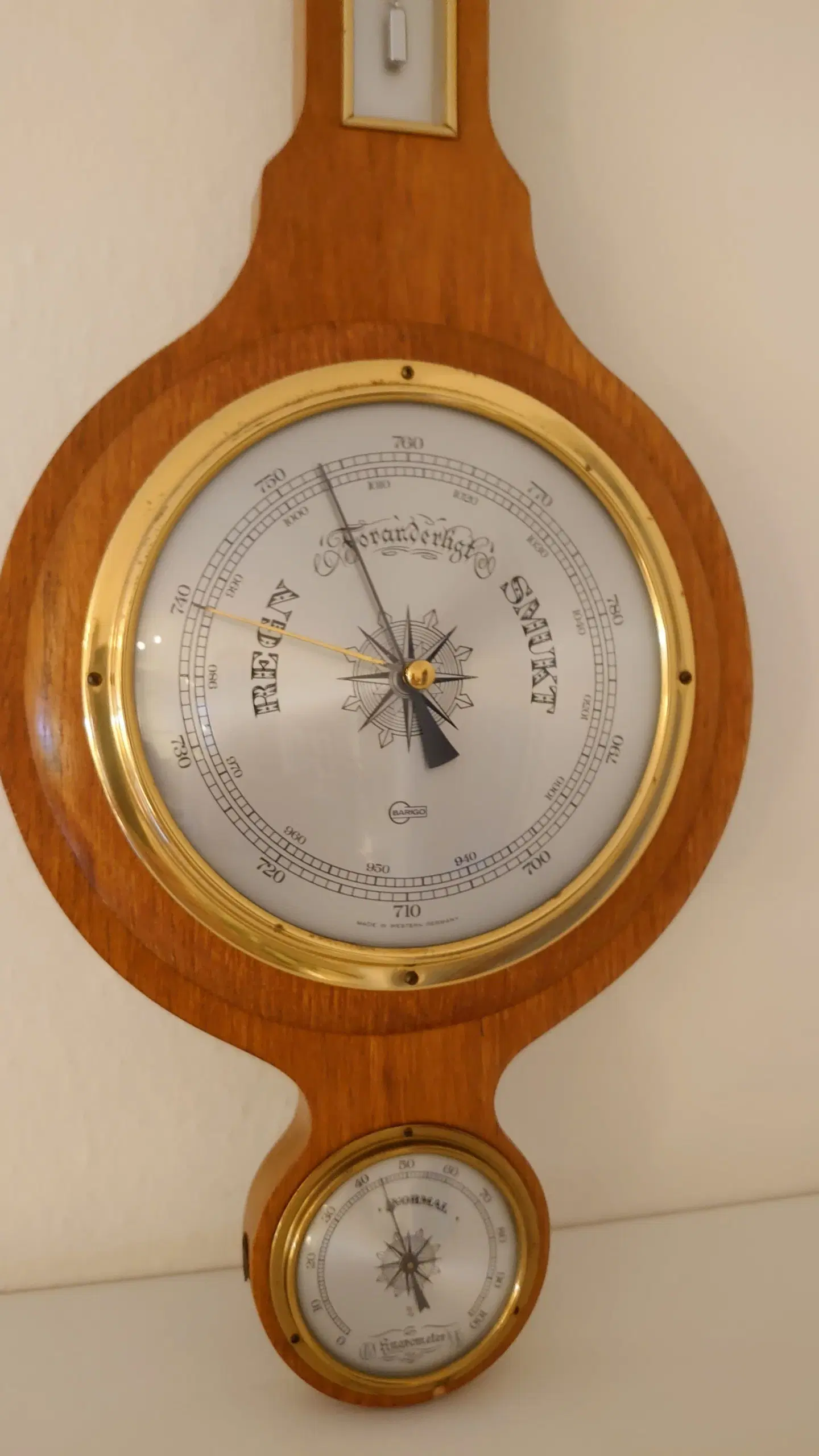 Ældre barometer/hygro- og termometer