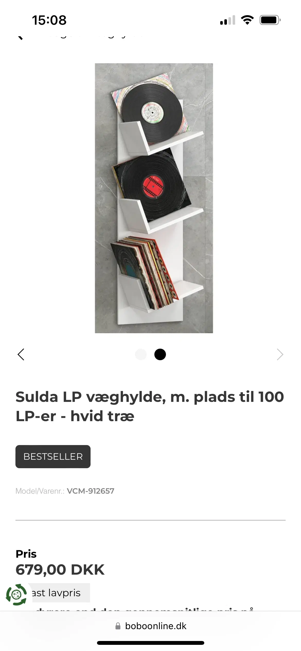 Pladeholder hvid som ny 300kr