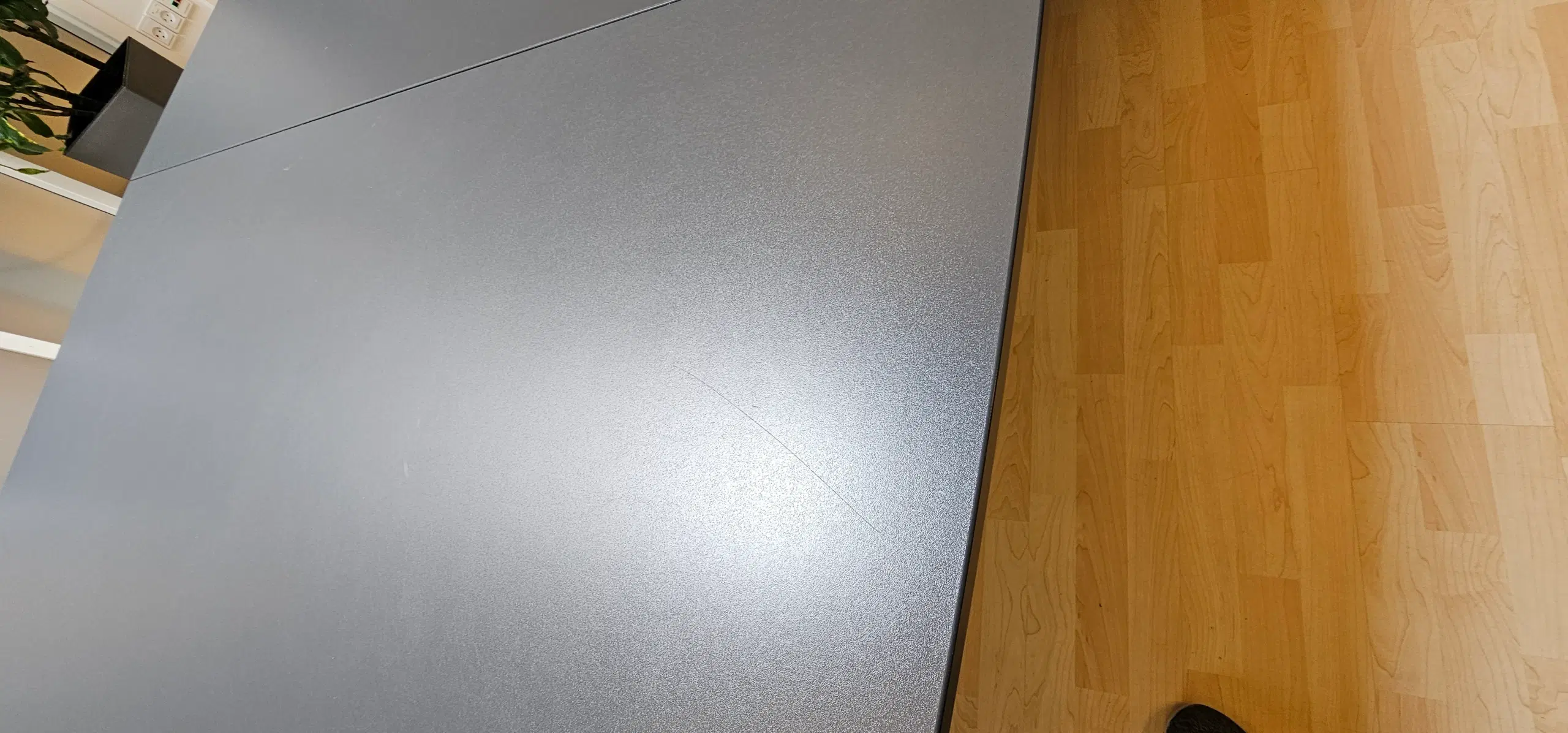 Gråt Kantinebord konferencebord 4000 mm x 1200 mm