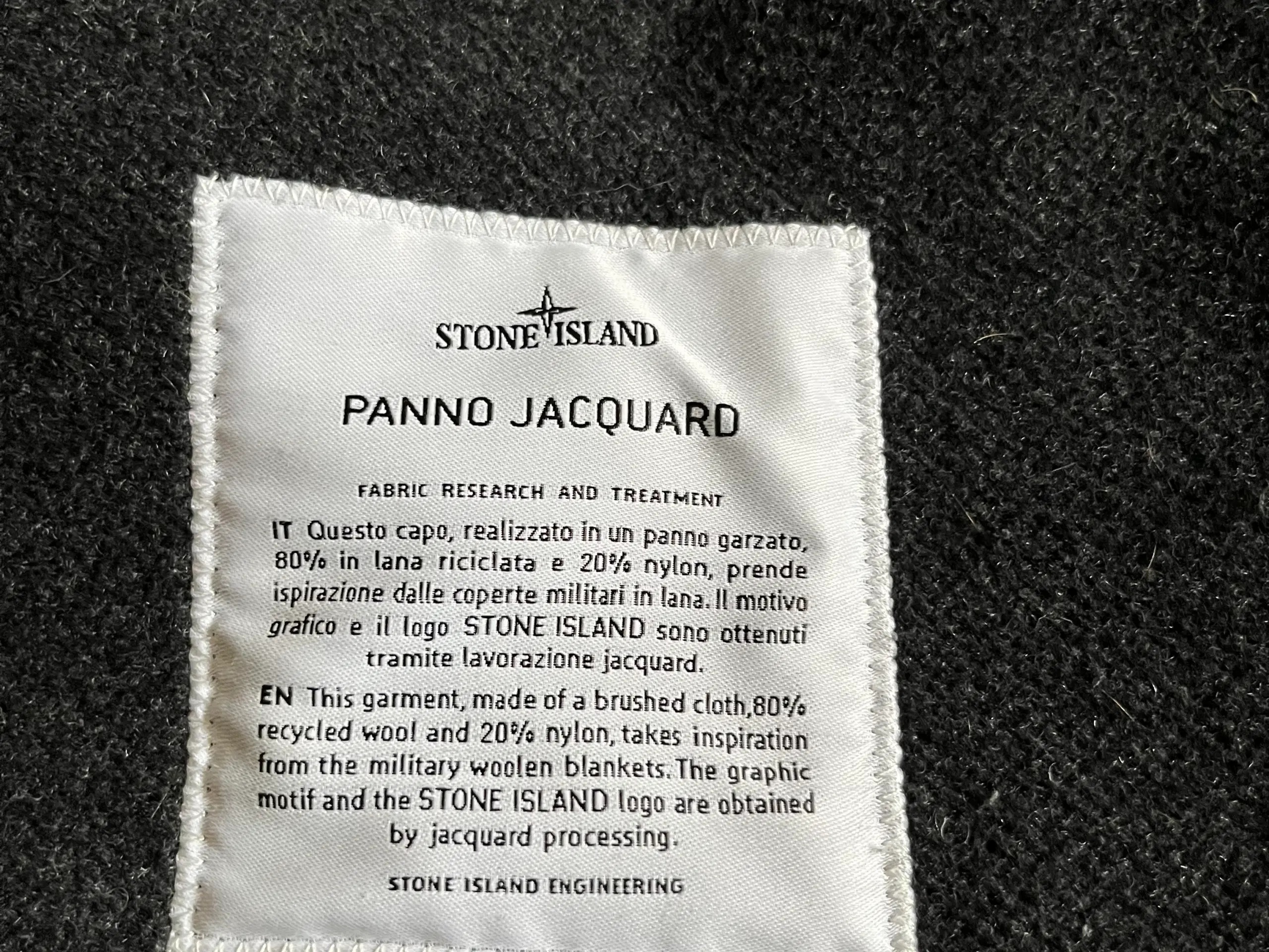 Frakke af uld Stone Island