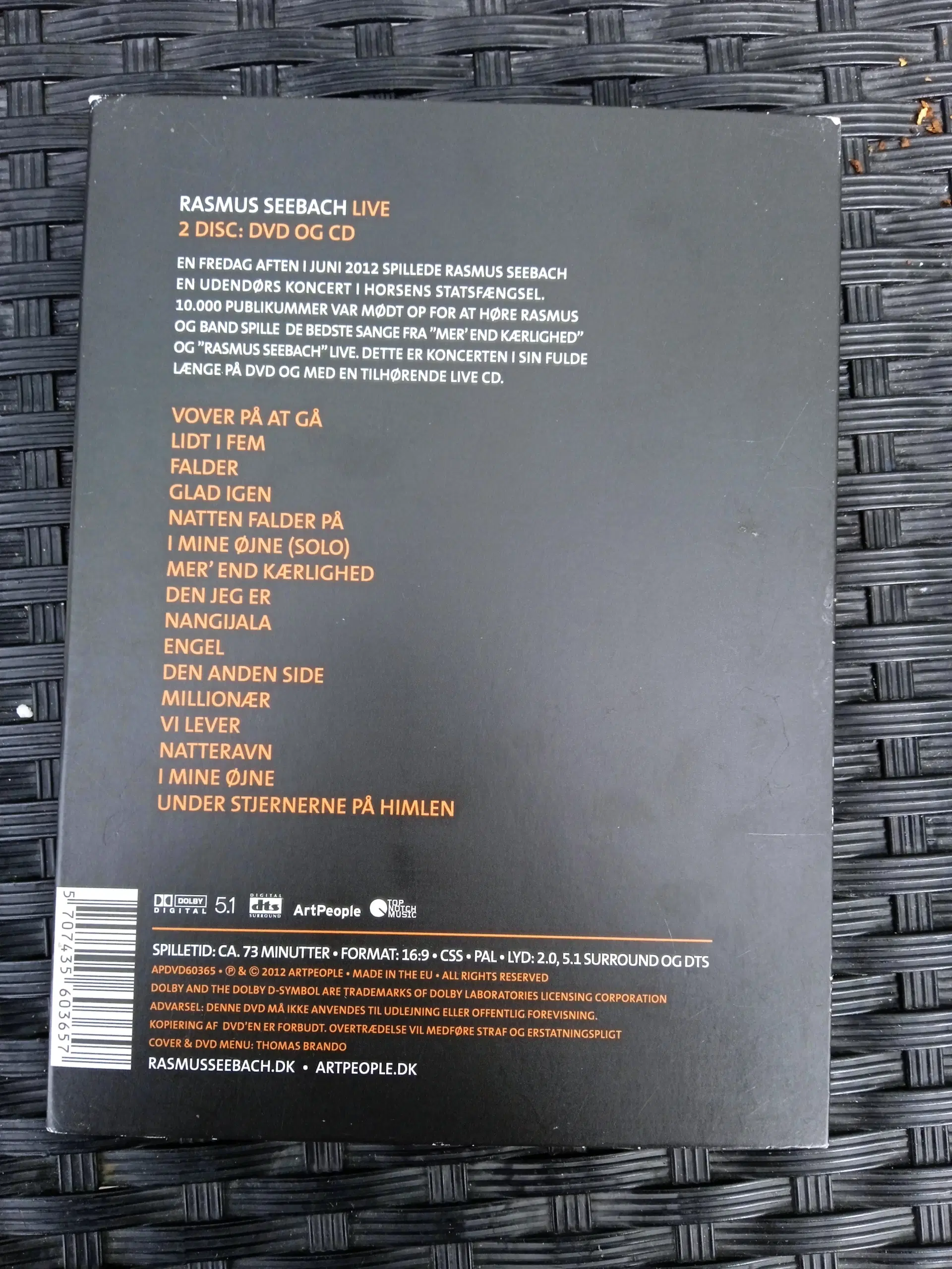 Rasmus Seebach dvd+cd