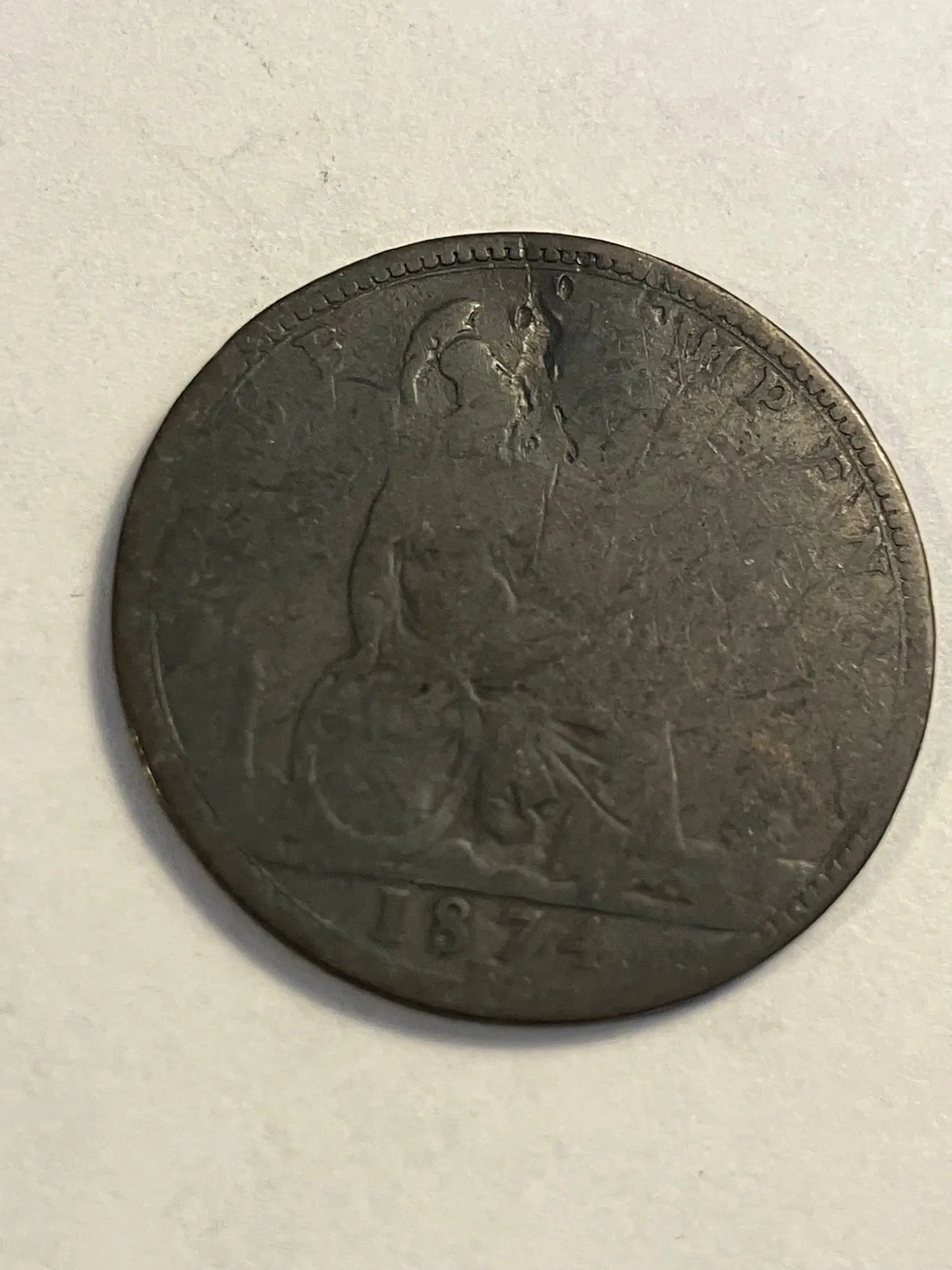 Half Penny 1874 England