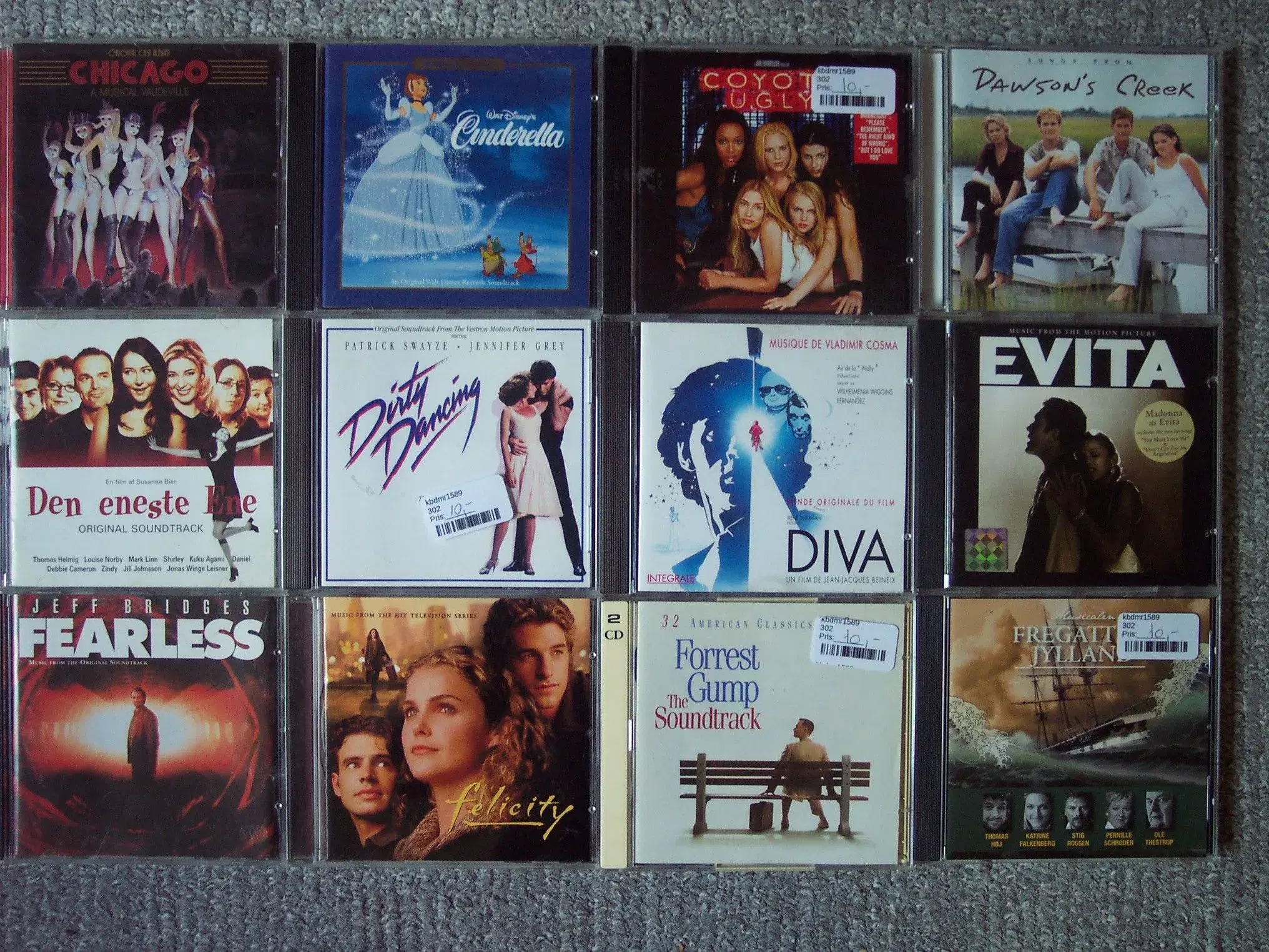 100 Film CD-SOUNDTRACKs sælges stykvis