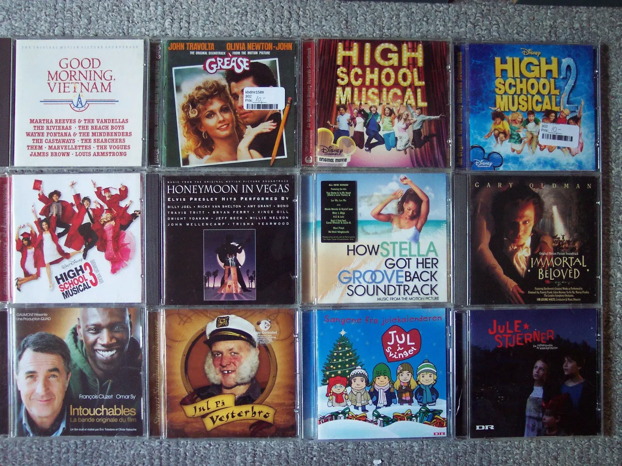 100 Film CD-SOUNDTRACKs sælges stykvis