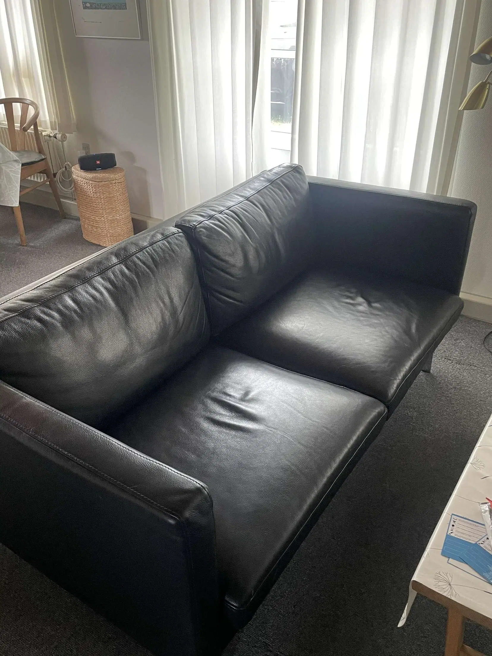 2 personers lædersofa