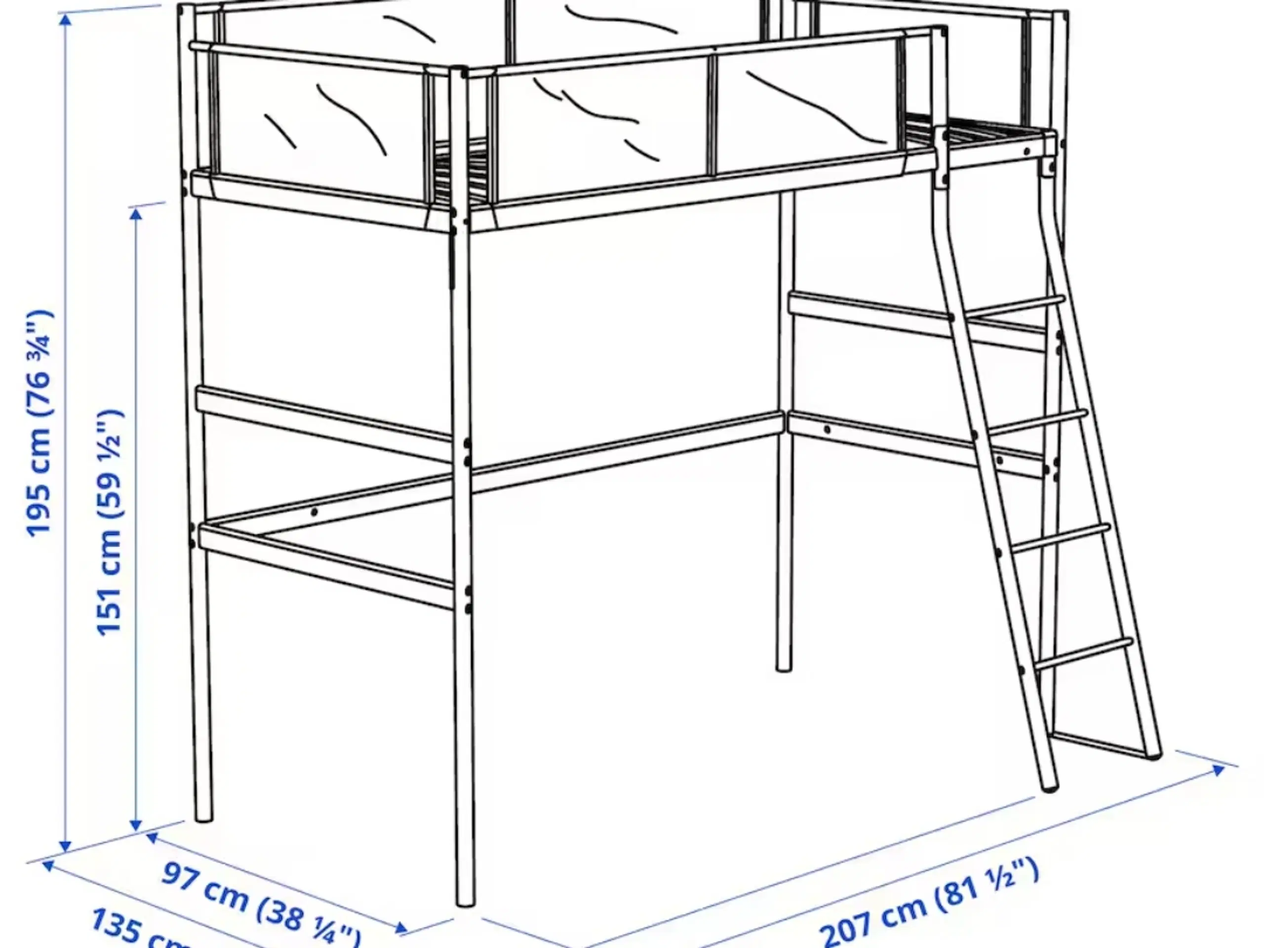 Højseng fra IKEA