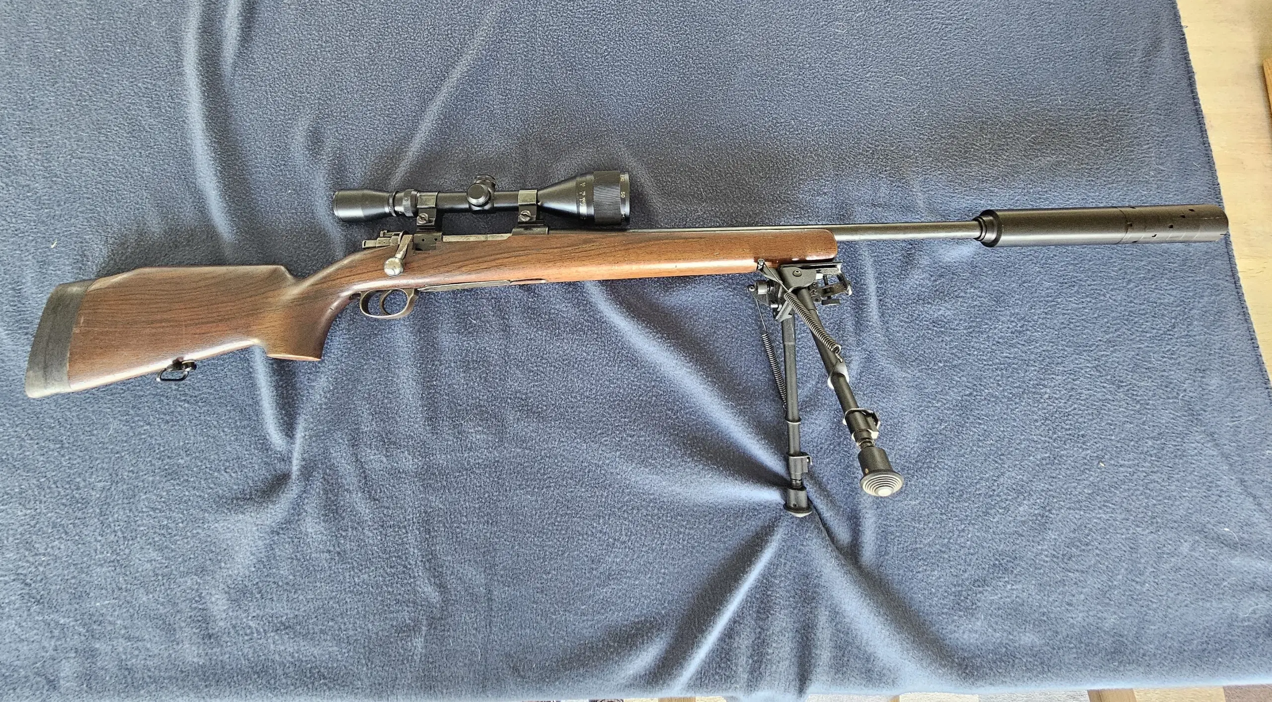 Mauser 308Win m Optik  lyddæmper sælges