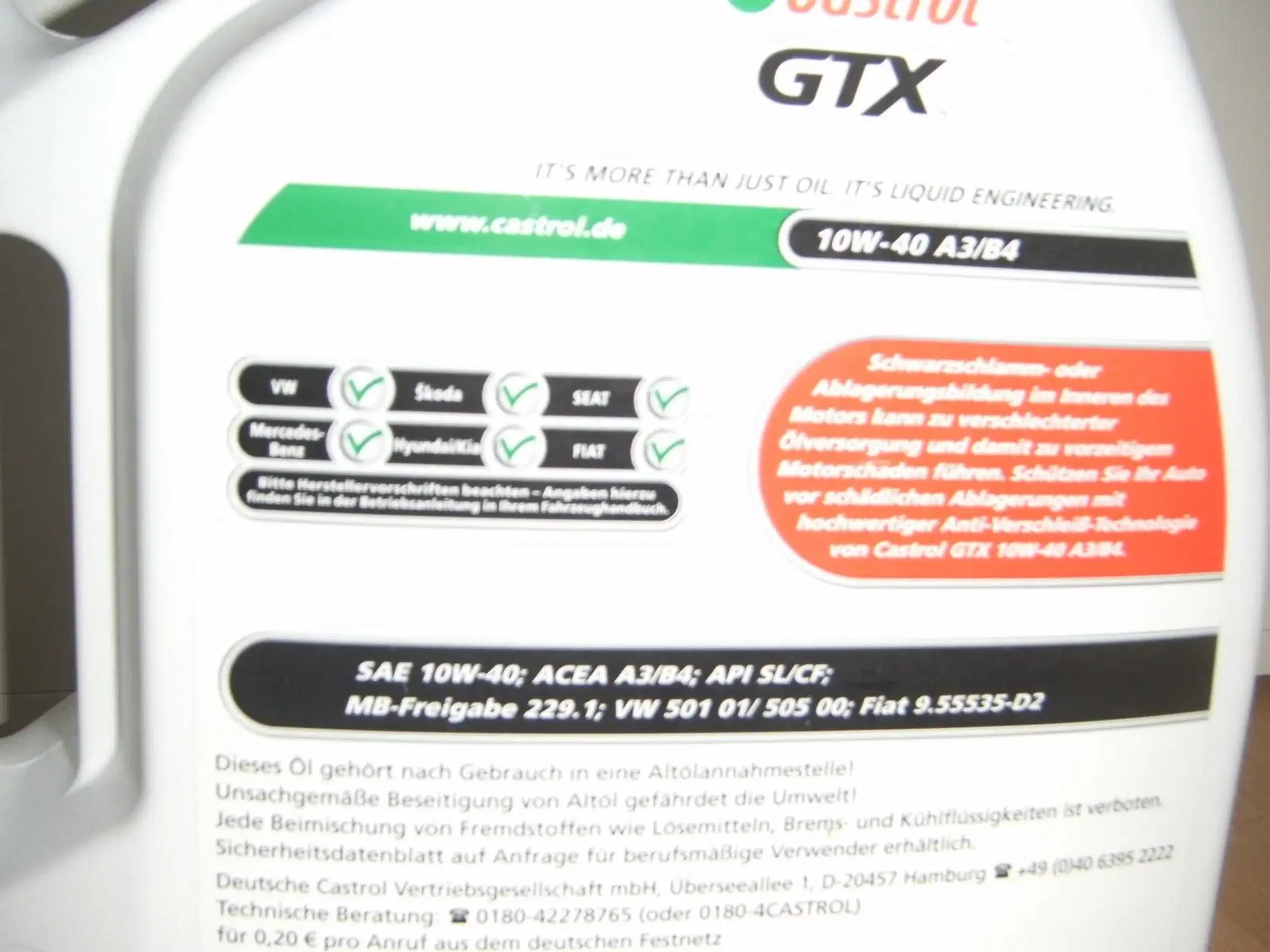 Castrol  10w-40 GTX