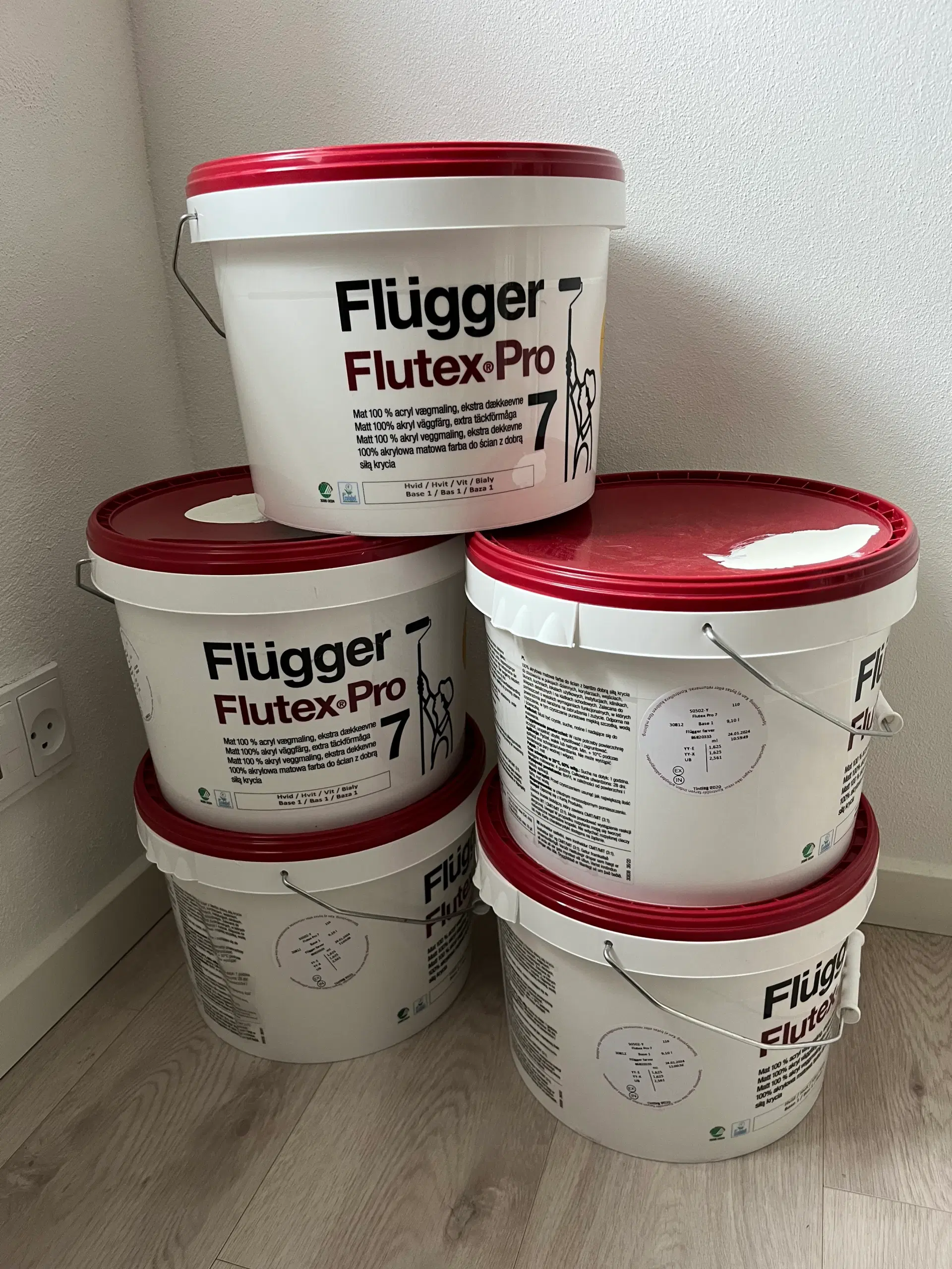 Flügger pro 7 hvid 91 L