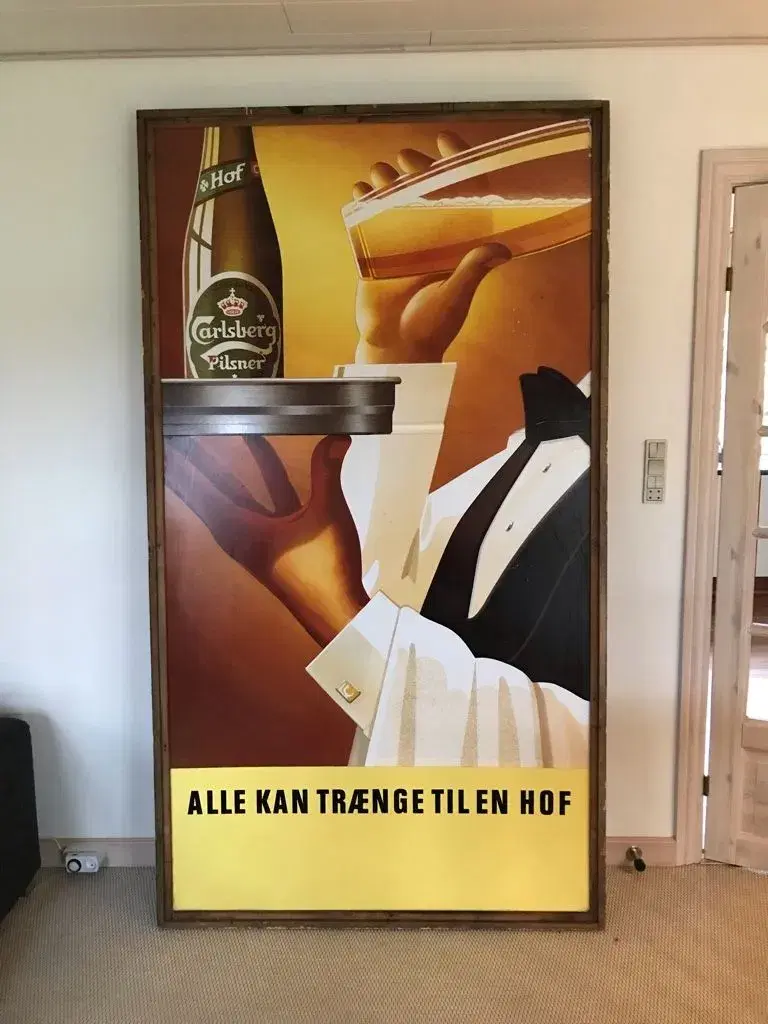 kæmpe Carlsberg skilt