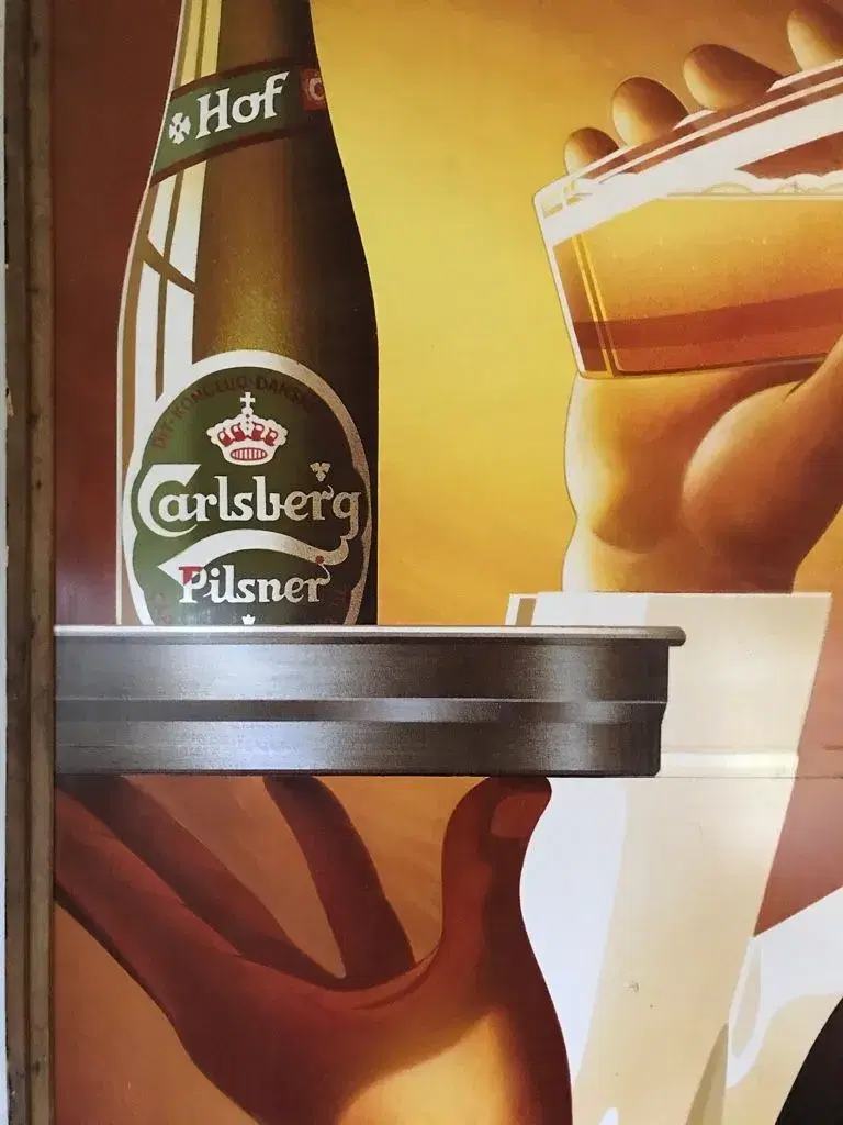 kæmpe Carlsberg skilt