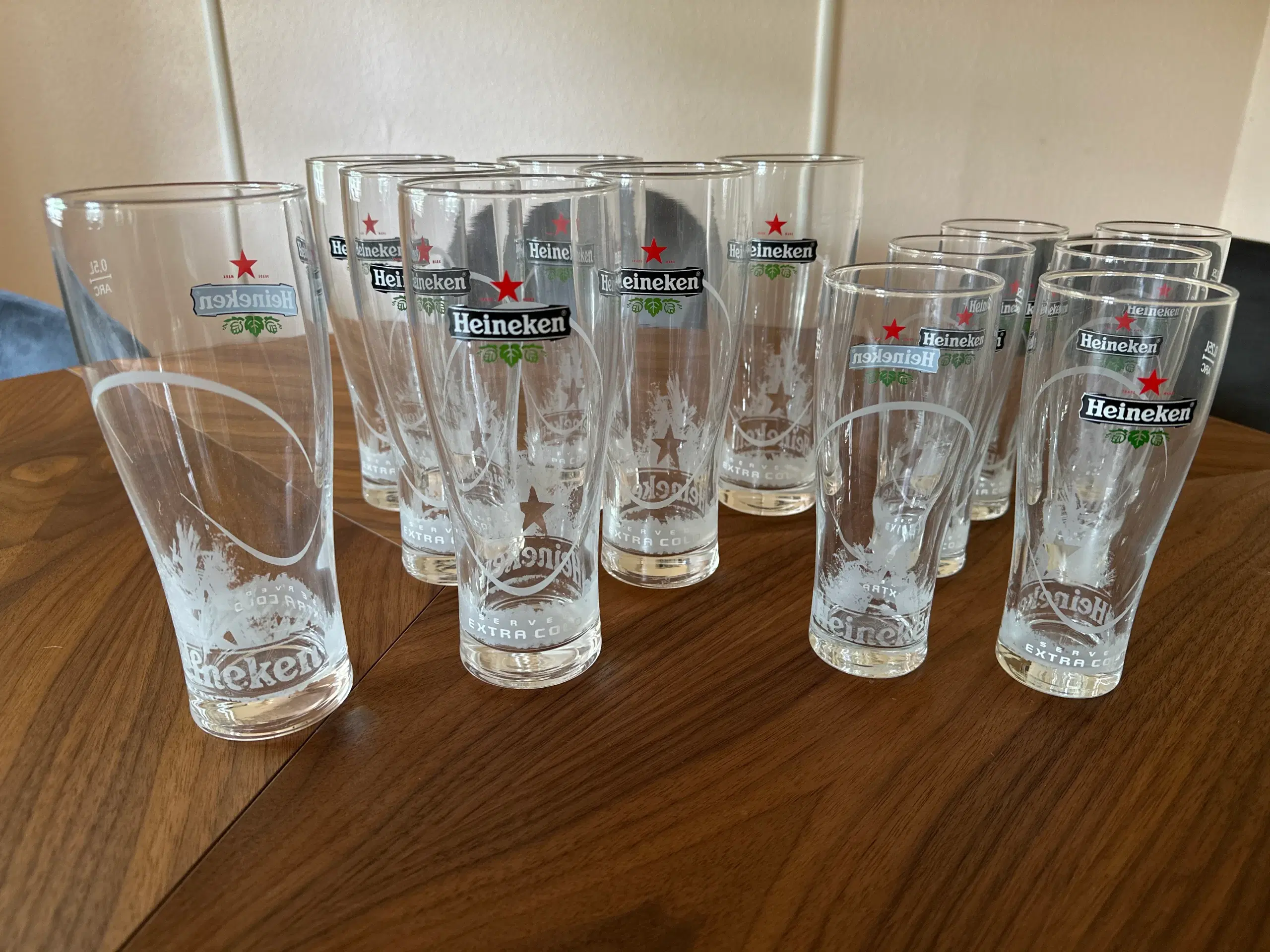 Heineken ølglas - 2 str