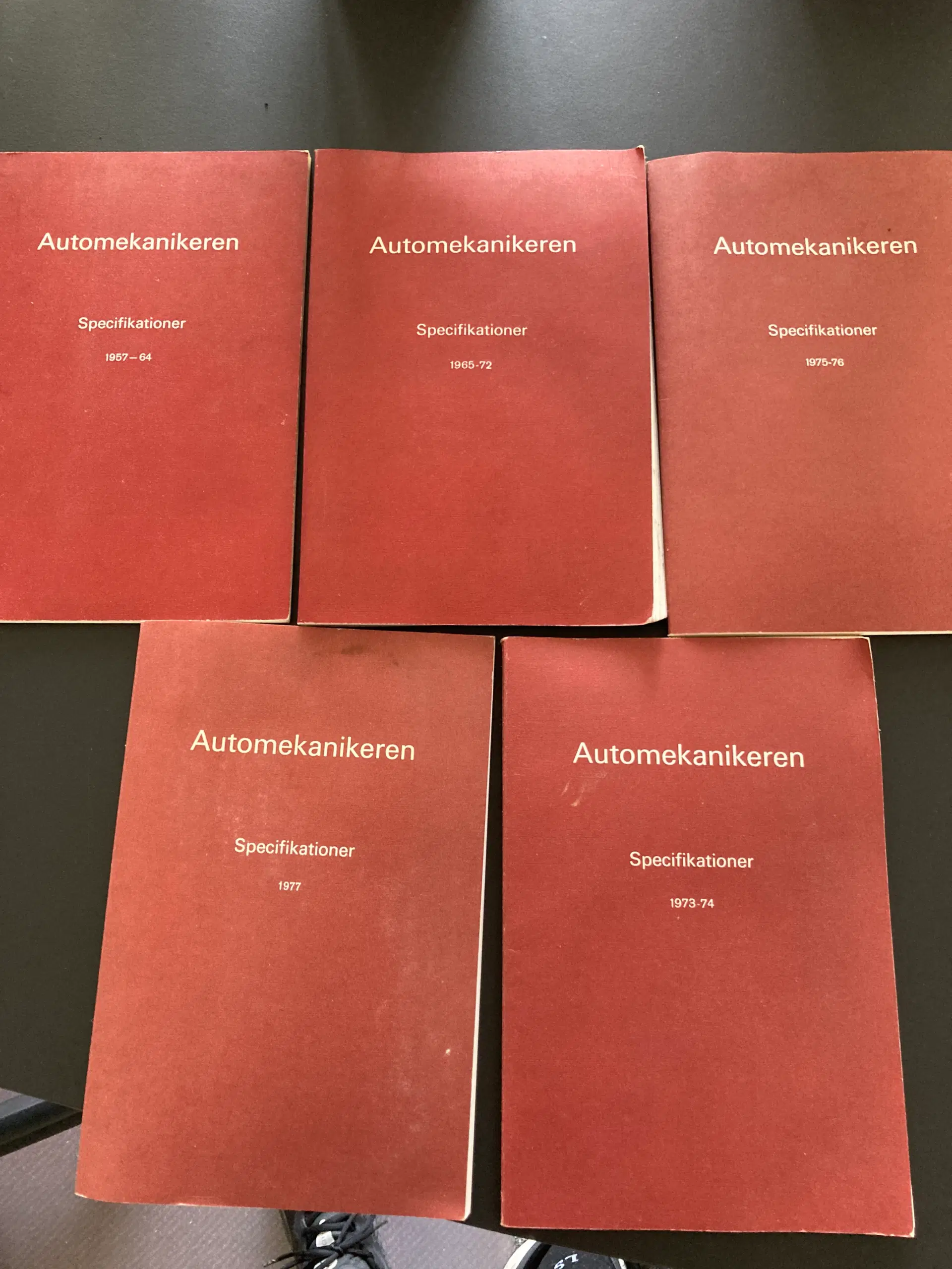 Automekanikeren specifikationer fra 1957 - 1977