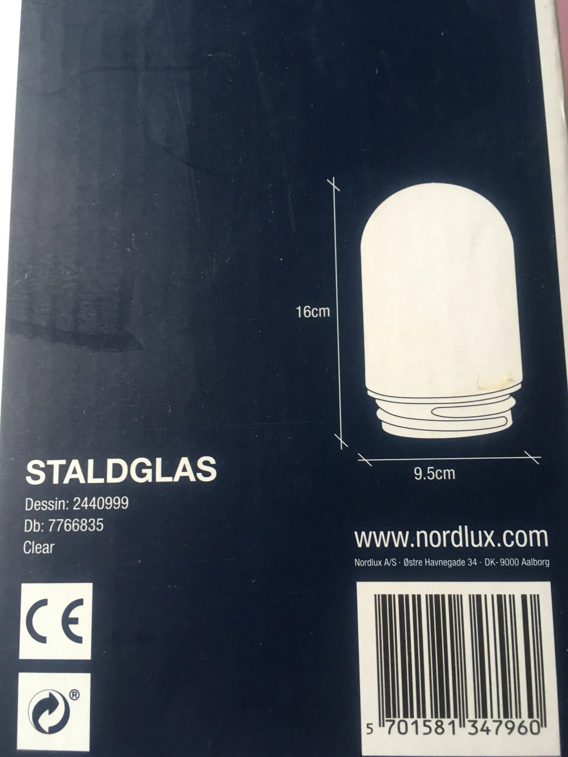 Glas til staldlampe